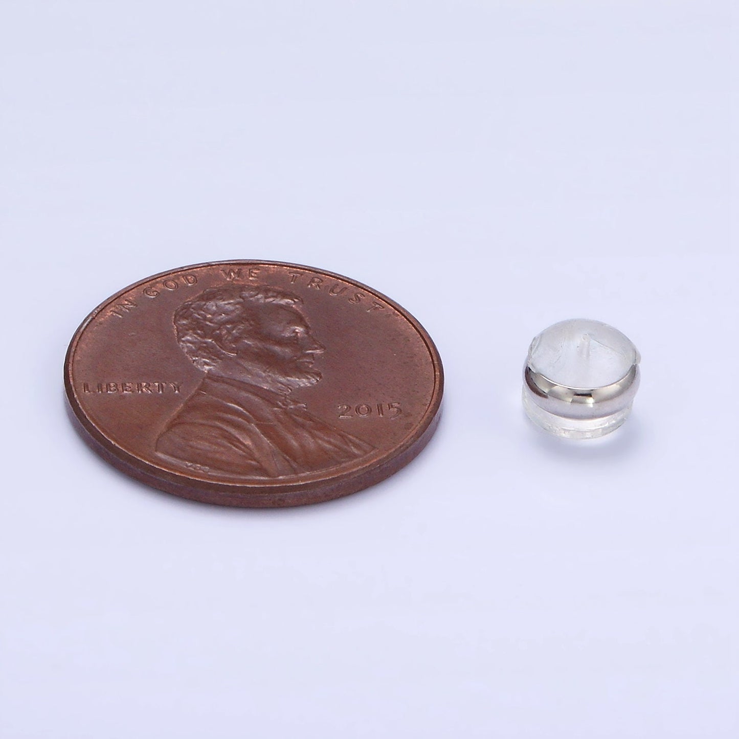10 pairs Silicone Rubber Backings Earrings Finding for Silver Stud Earring Component | Z-735