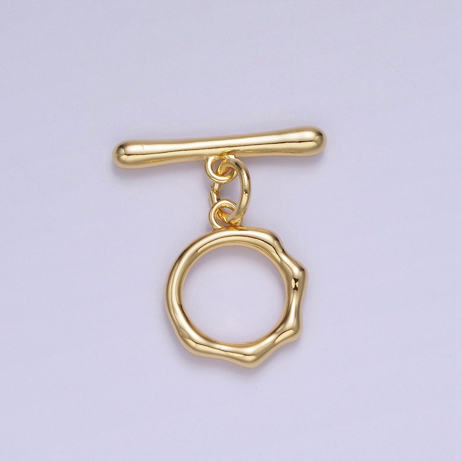 14K Gold Filled 24mm Molten Drip OT Toggle Clasps Closure Findings | Z-718