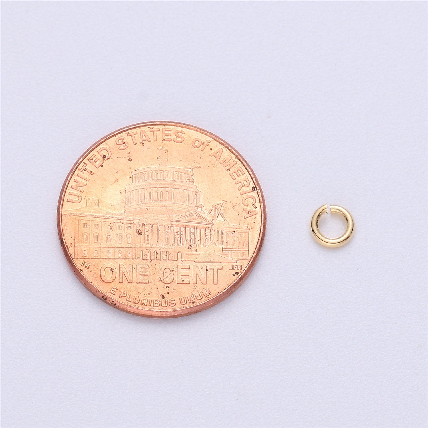 Gold 0.6mm x 6mm (23 gauge) 10 gr Jump Ring Gold Connector Open Jump Rings for jewelry making supplies Charm Bar Supply Z-780