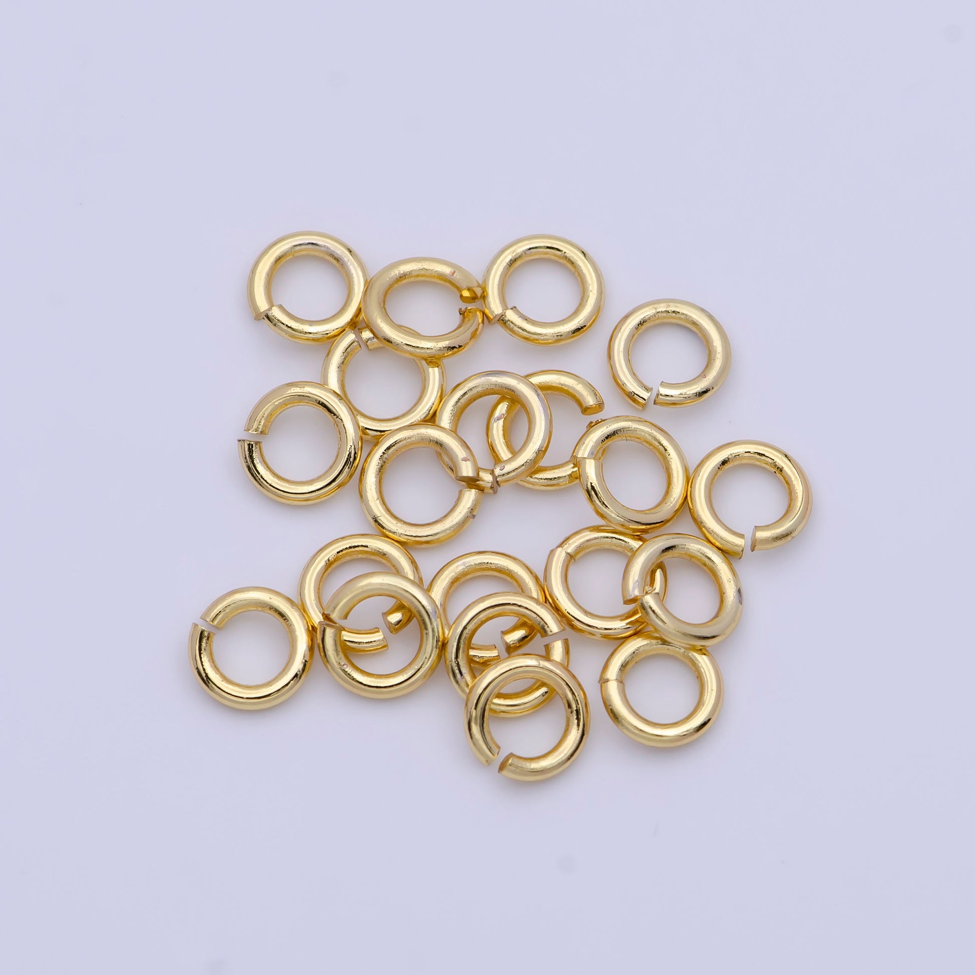 Gold 0.6mm x 6mm (23 gauge) 10 gr Jump Ring Gold Connector Open Jump Rings for jewelry making supplies Charm Bar Supply Z-780