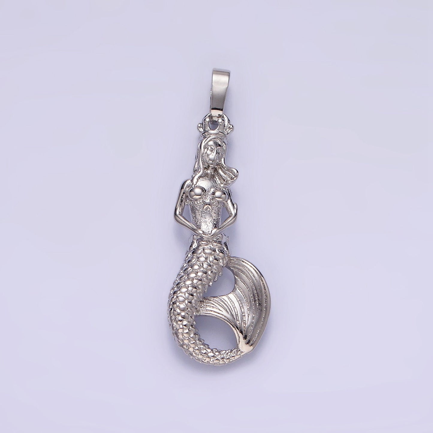 3D Mermaid Charm Gold Filled Mermaid Pendant Fantasy Creature Under the Sea Ocean Beach Charm Inspired AA298