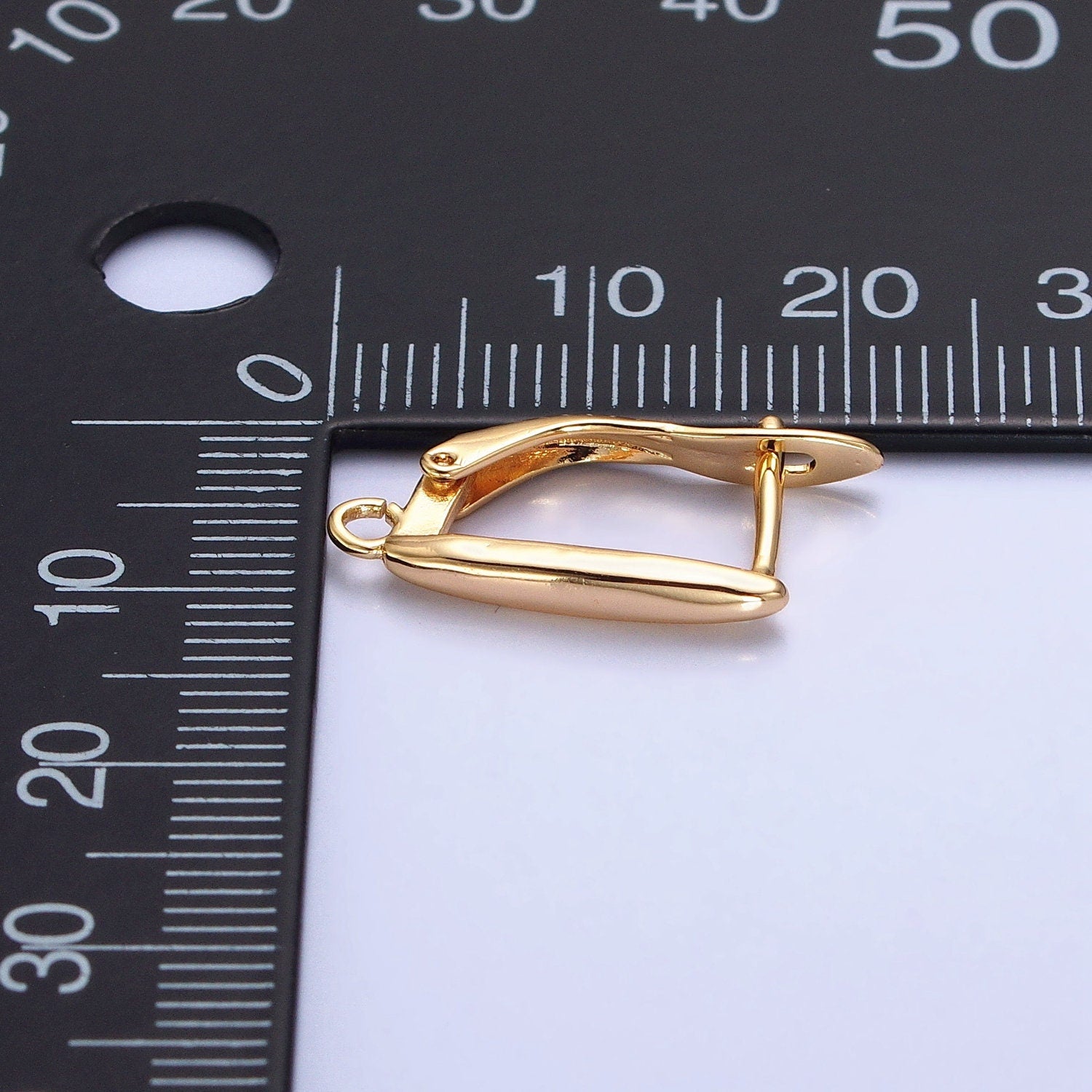 Gold Plated 11mm Open Link Huggie Hoop Earring Supply | Z-165 and Z-166
