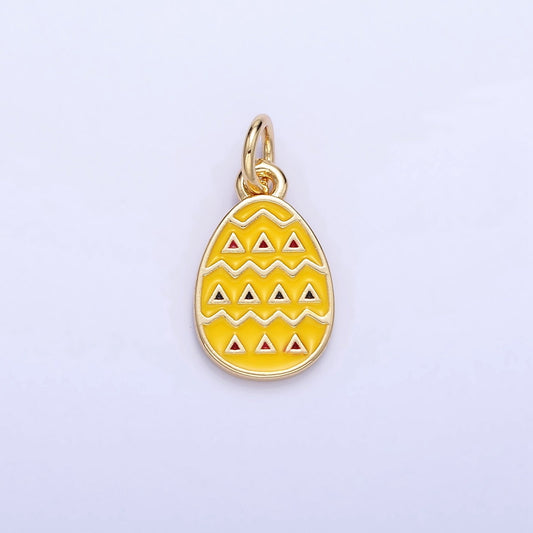 Easter Bunny's Egg Yellow Style Charm | C-123