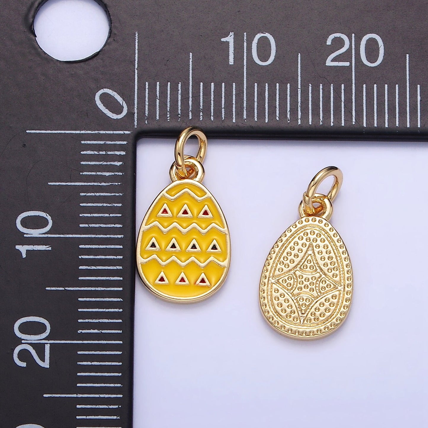 Easter Bunny's Egg Yellow Style Charm | C-123