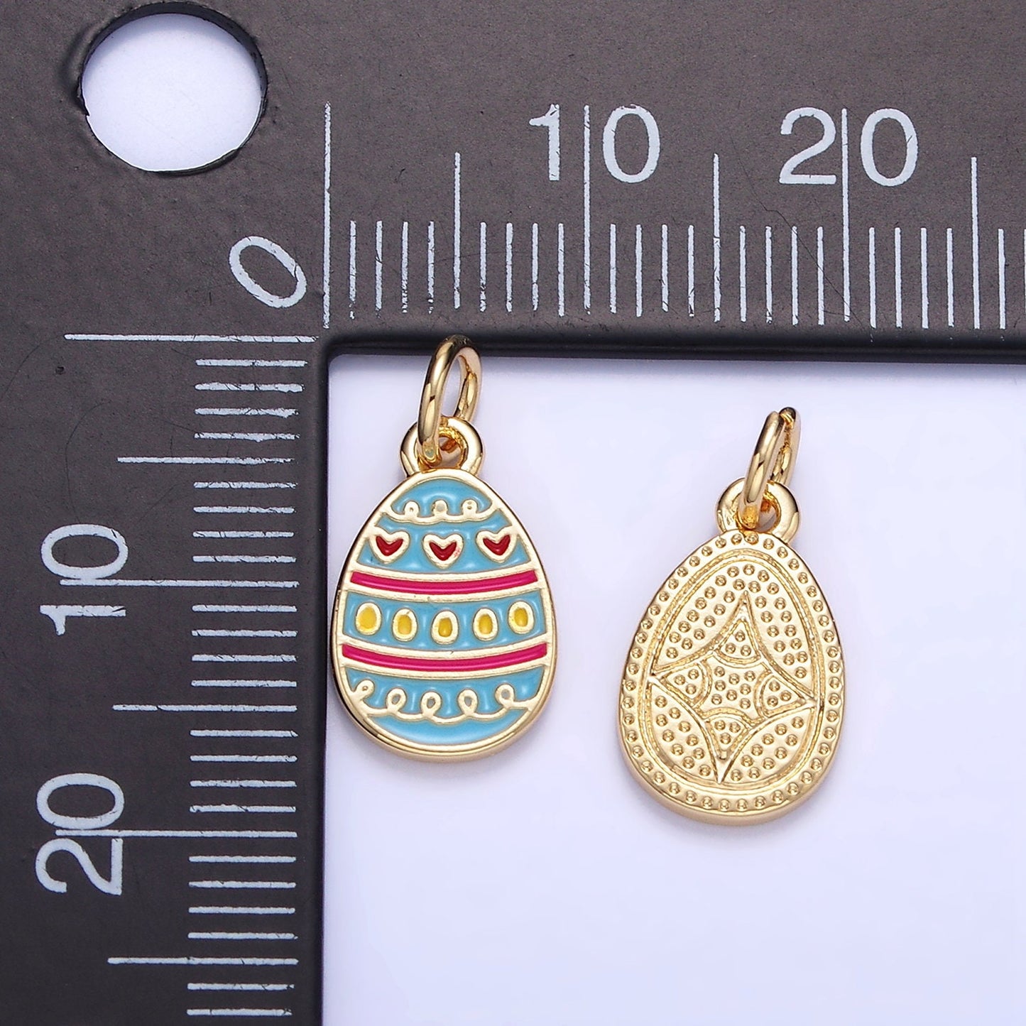 Easter Egg Multi-Style Heart Charm | C-130