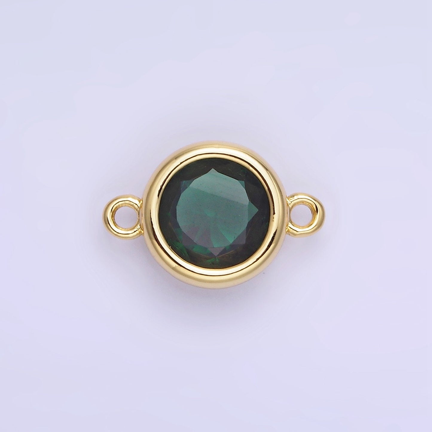 10mm Birthstone Charm Connector 14k gold filled wholesale birthstone bulk Link connectors for Bracelet Necklace Component G446