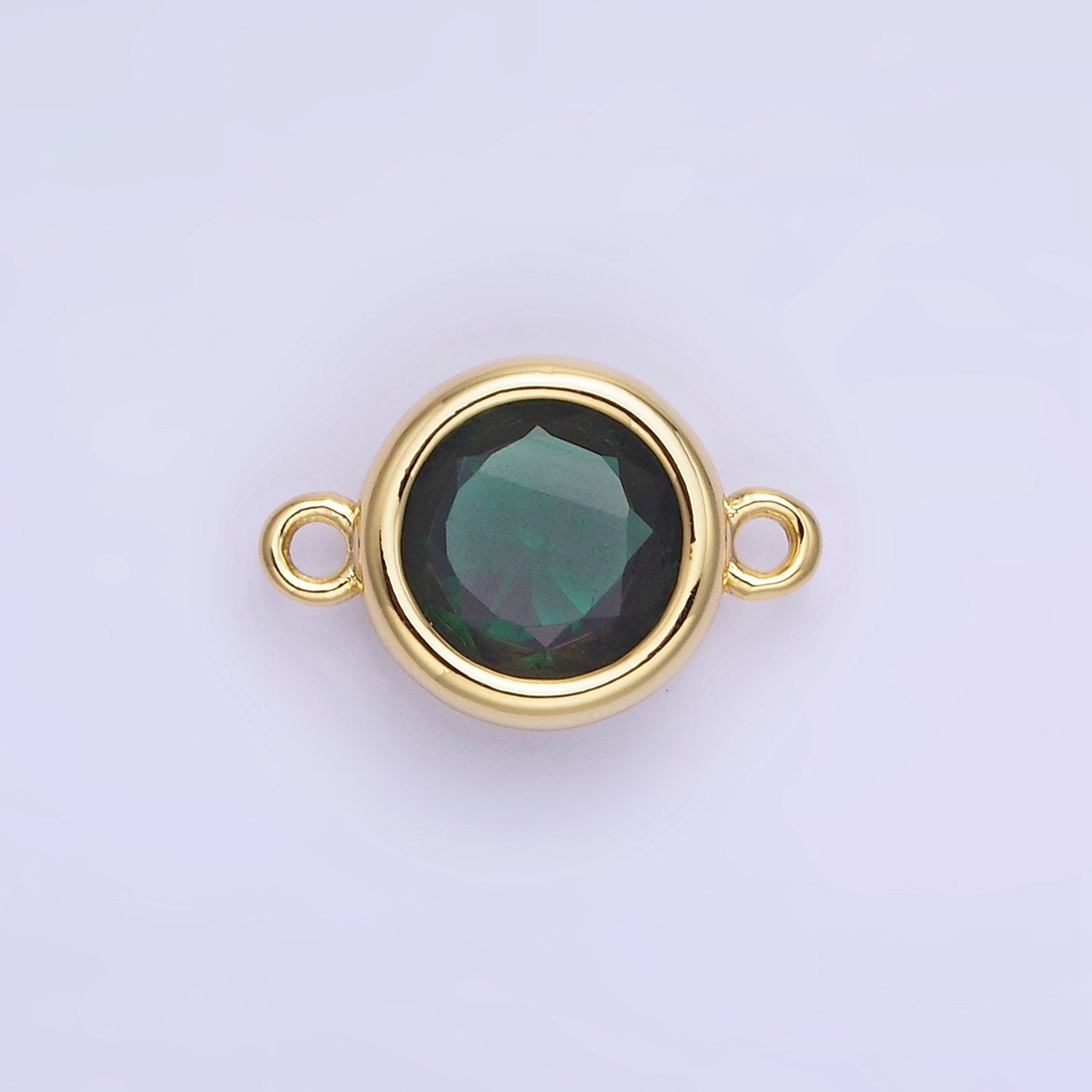10mm Birthstone Charm Connector 14k gold filled wholesale birthstone bulk Link connectors for Bracelet Necklace Component G446