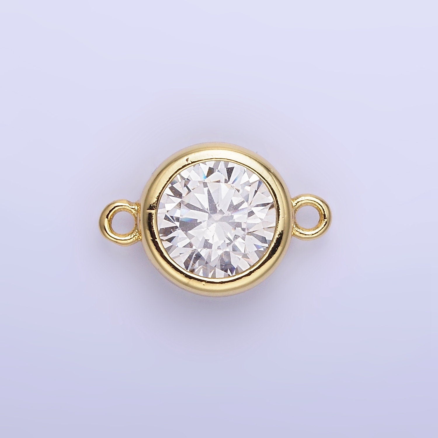 10mm Birthstone Charm Connector 14k gold filled wholesale birthstone bulk Link connectors for Bracelet Necklace Component G446