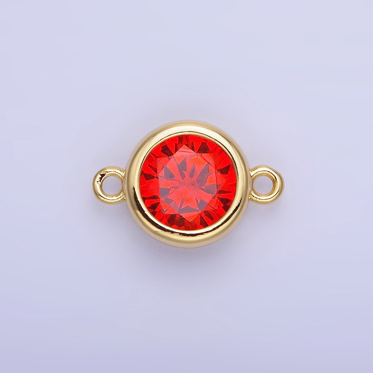 10mm Birthstone Charm Connector 14k gold filled wholesale birthstone bulk Link connectors for Bracelet Necklace Component G446
