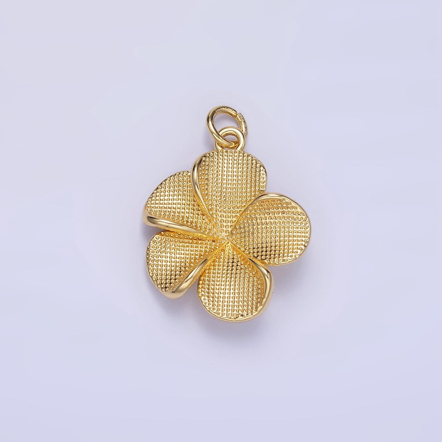 Dainty Gold Filled Hibiscus Charm Silver Flower Charm Mini Floral Charm for Spring Summer Jewelry Inspired C560