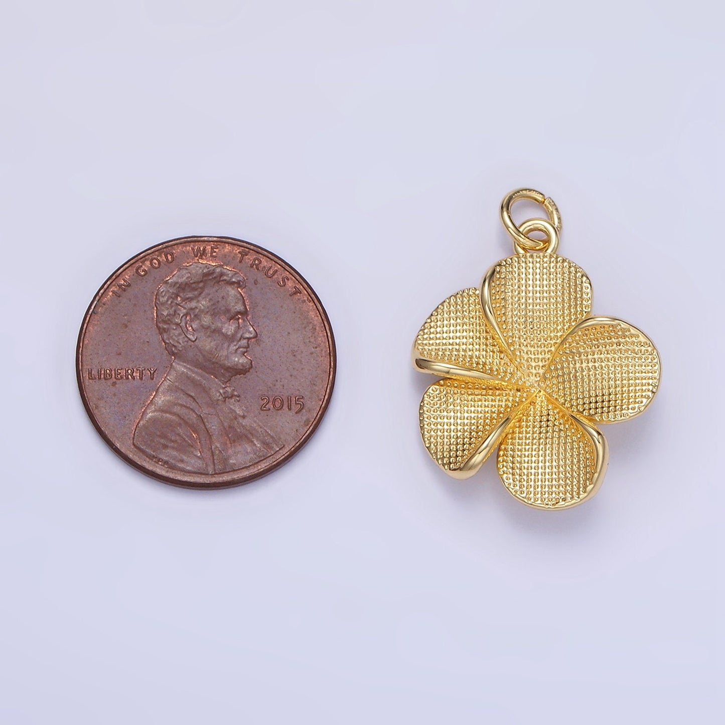 Dainty Gold Filled Hibiscus Charm Silver Flower Charm Mini Floral Charm for Spring Summer Jewelry Inspired C560