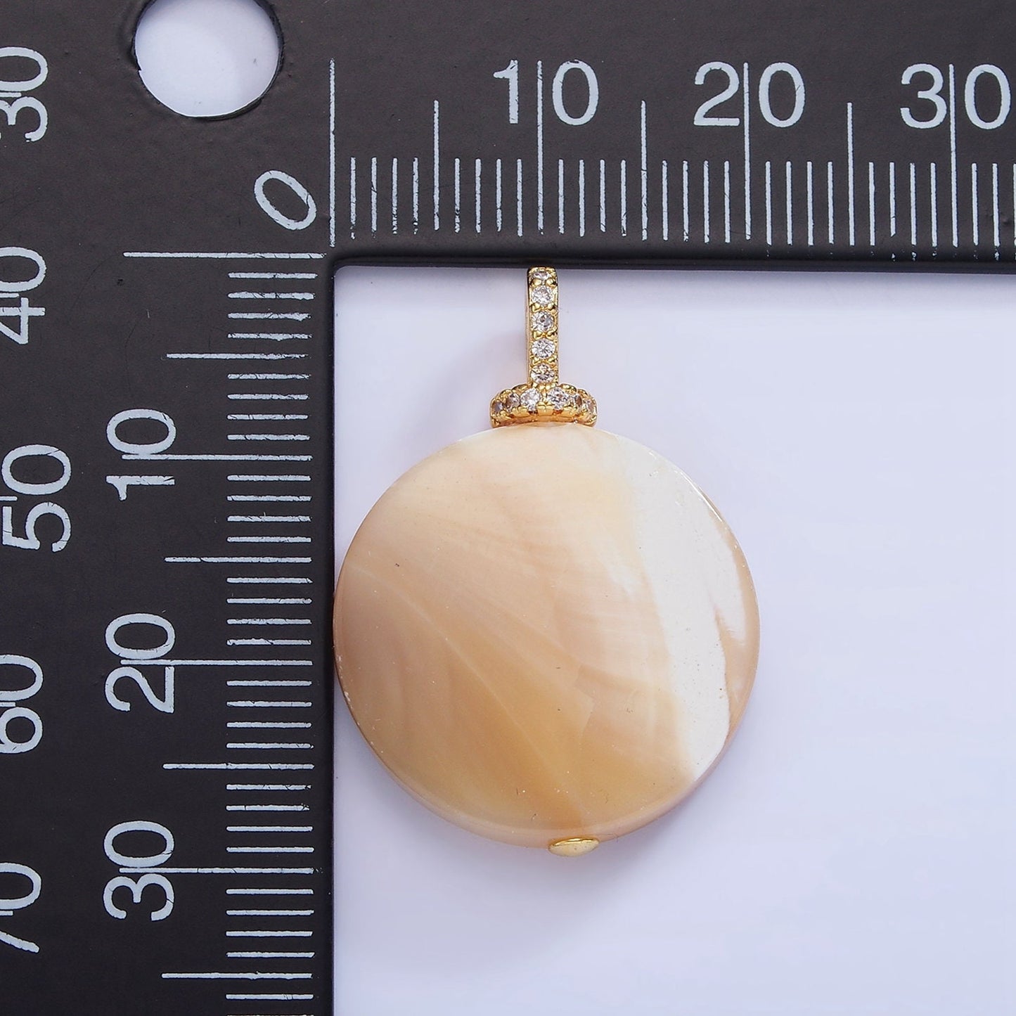 20mm Beautiful Mauve Champagne White Brown Round Coin Pearl Charm Genuine Freshwater Shell Mermaid Pearls Pendant cz Bail for Charm P-1575