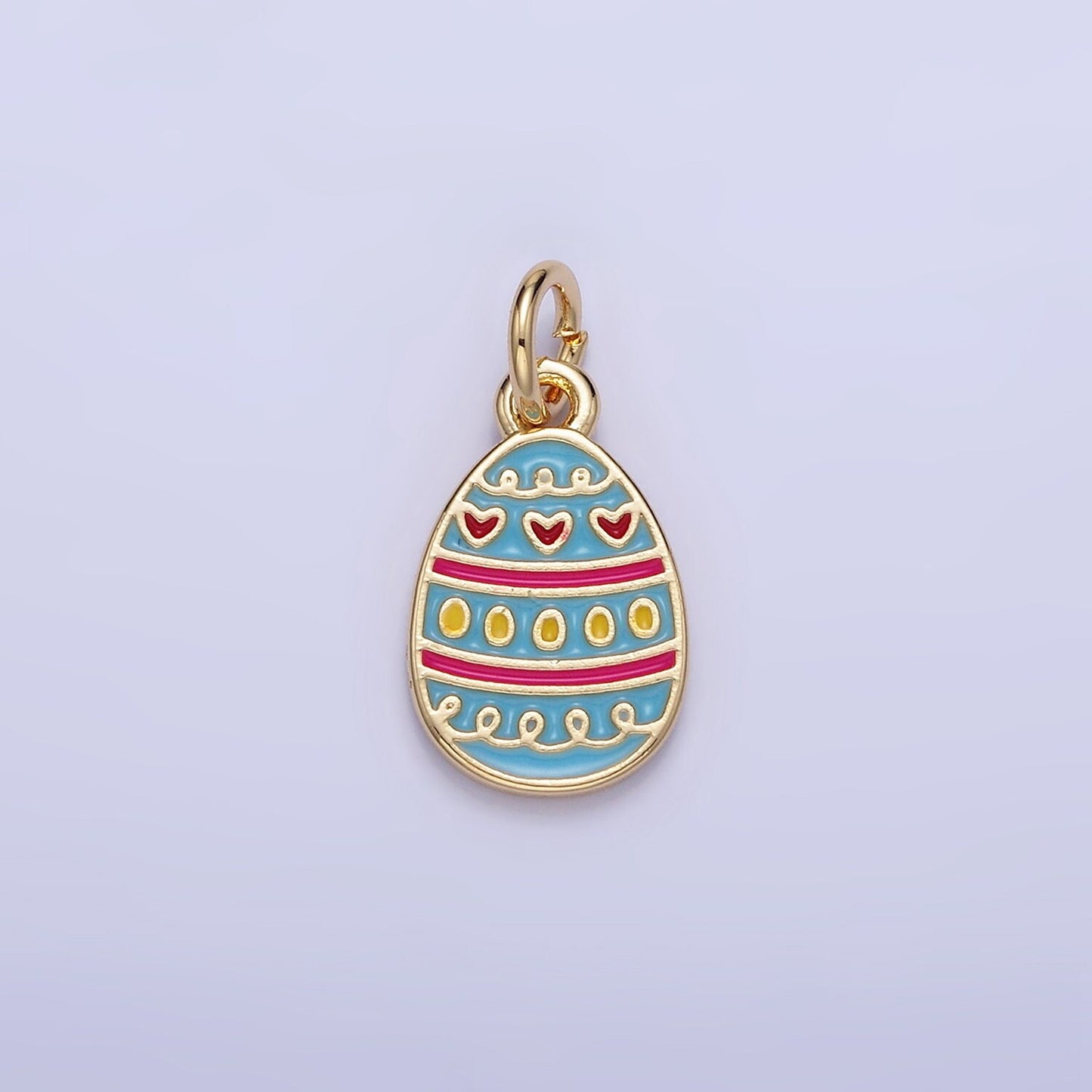 Easter Egg Multi-Style Heart Charm | C-130