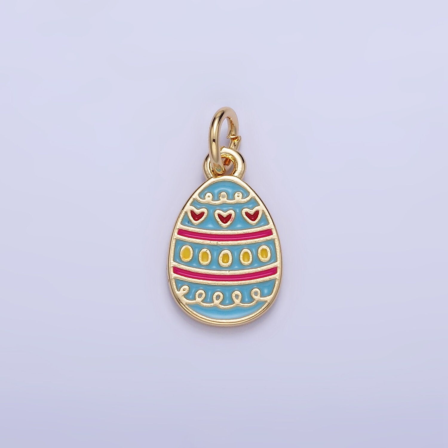 Easter Egg Multi-Style Heart Charm | C-130