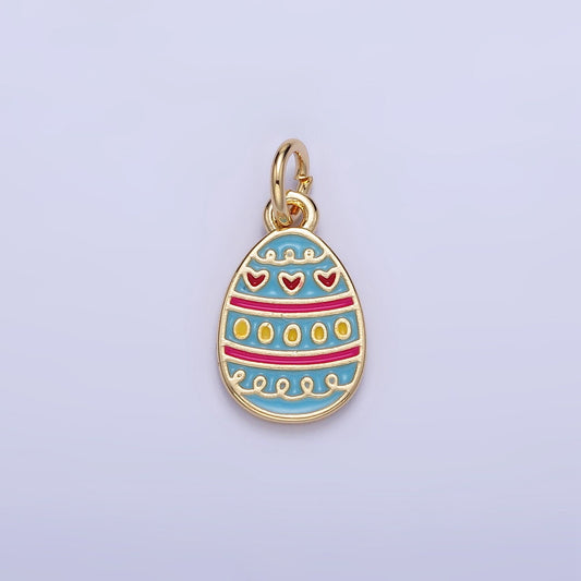 Easter Egg Multi-Style Heart Charm | C-130