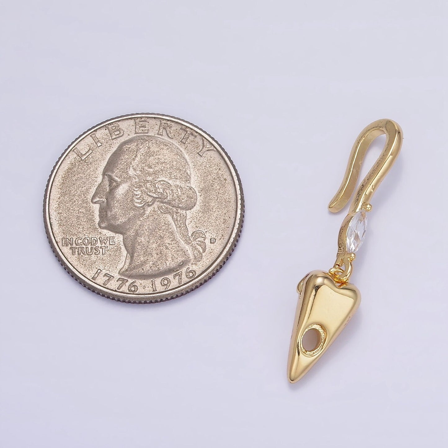 14K Gold Filled S-Hook Curved Closure Clasps Supply Findings | Z345