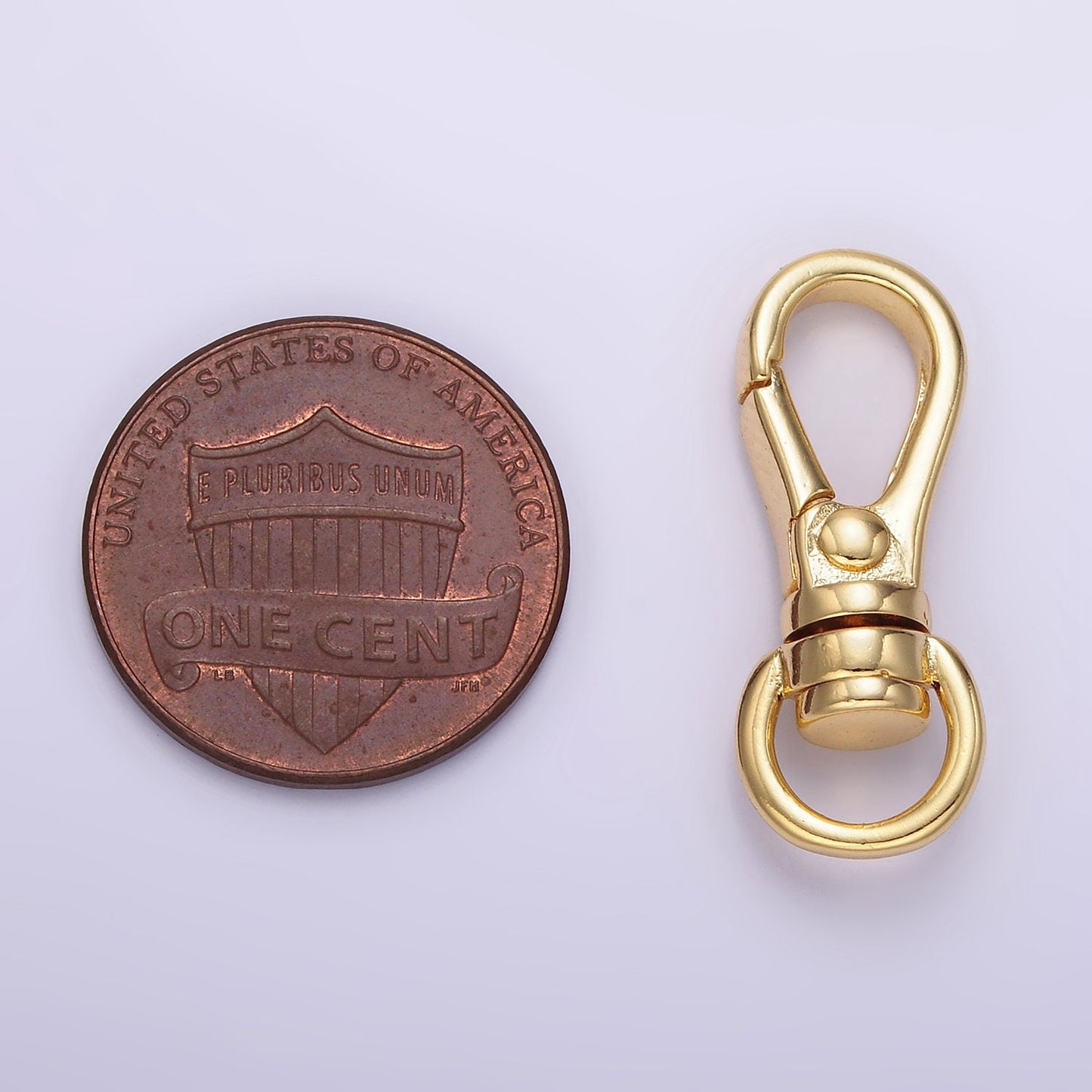 14K Gold Filled Lobster Swivel Clasps, 24.8mm x 9.8mm Clasps in Gold Silver Color Purse Charm Component Z-799
