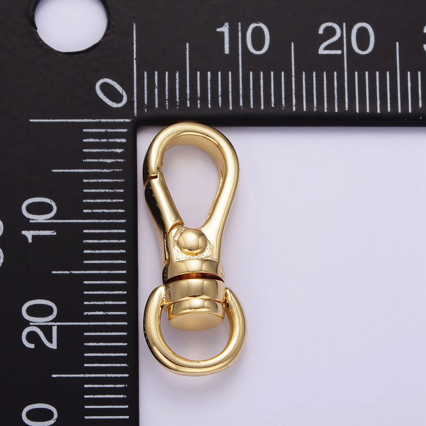 14K Gold Filled Lobster Swivel Clasps, 24.8mm x 9.8mm Clasps in Gold Silver Color Purse Charm Component Z-799