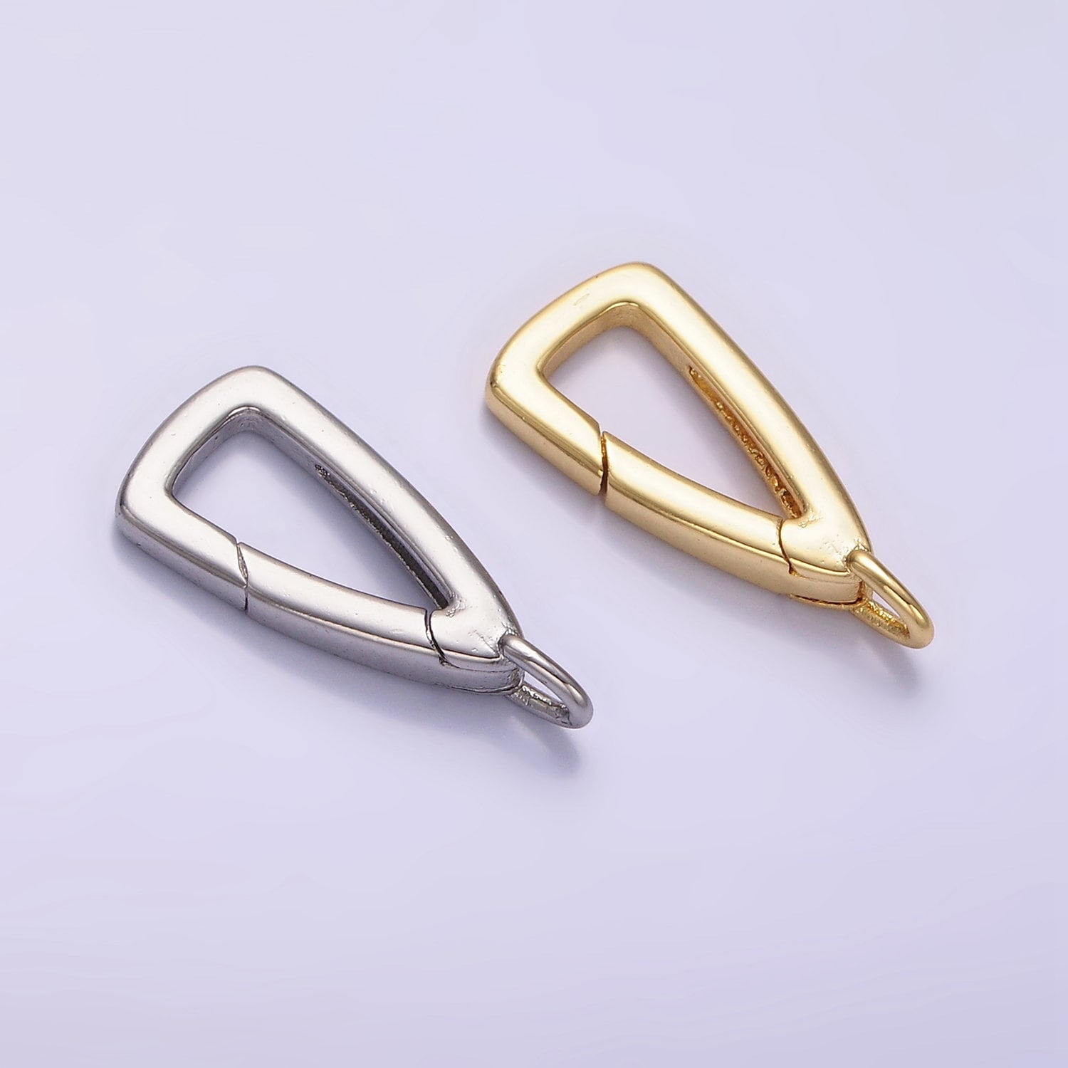 Triangle Clasp Gold Filled in Silver & Gold for Jewelry Making | Z-805