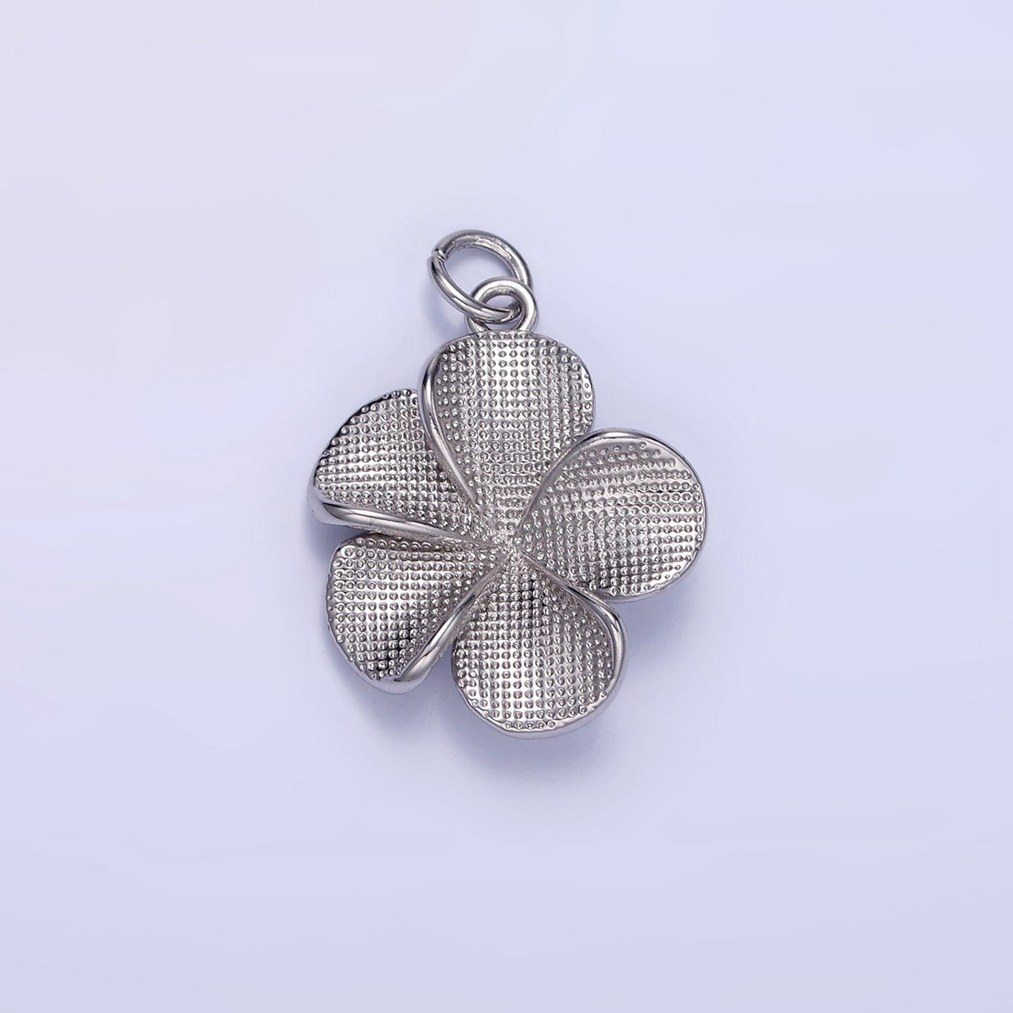 Dainty Gold Filled Hibiscus Charm Silver Flower Charm Mini Floral Charm for Spring Summer Jewelry Inspired C560