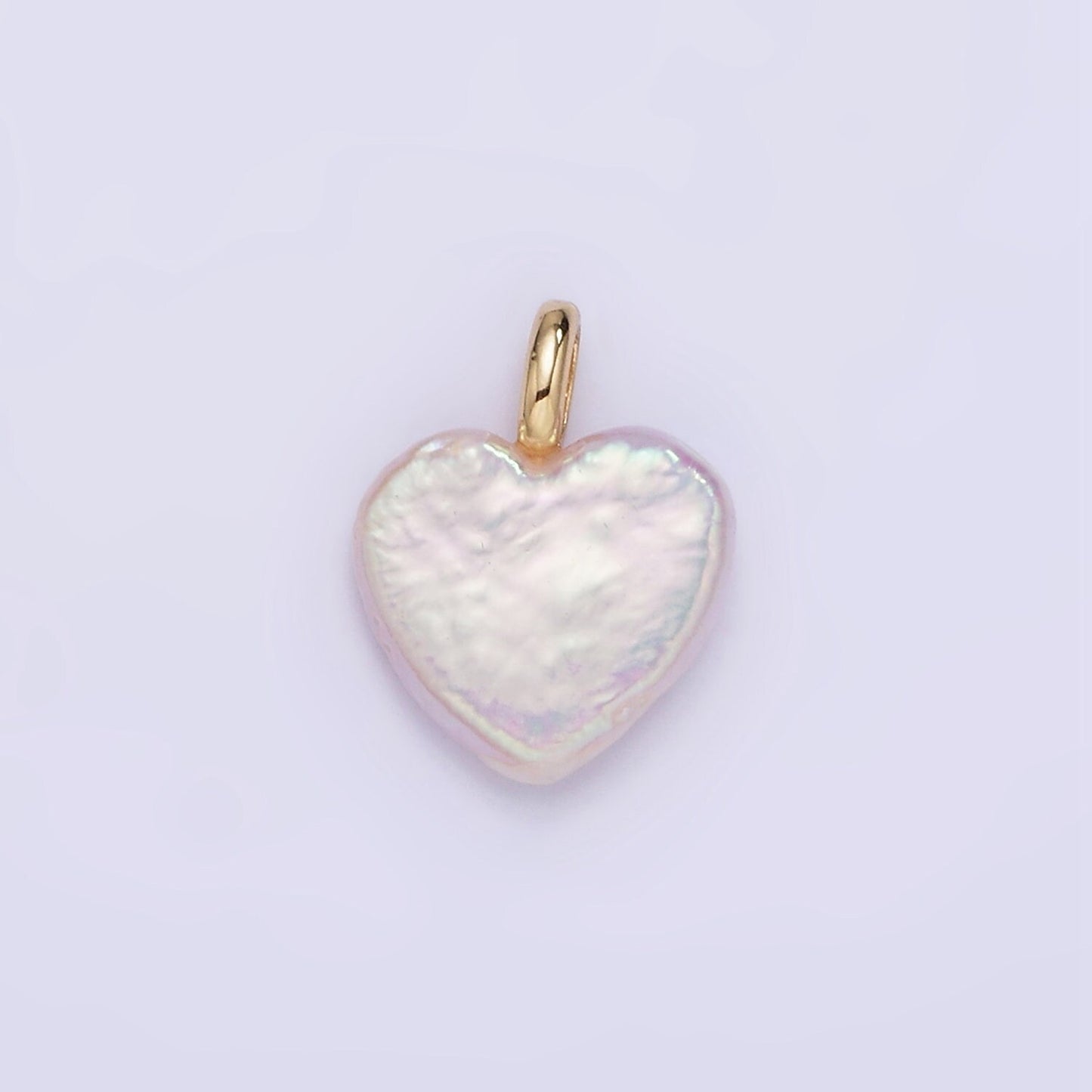 Dainty Heart Pearls Charm Gold White Baroque Freshwater Pearls For Necklace Bracelet Earring Wedding Jewelry Making Minimalist P1855