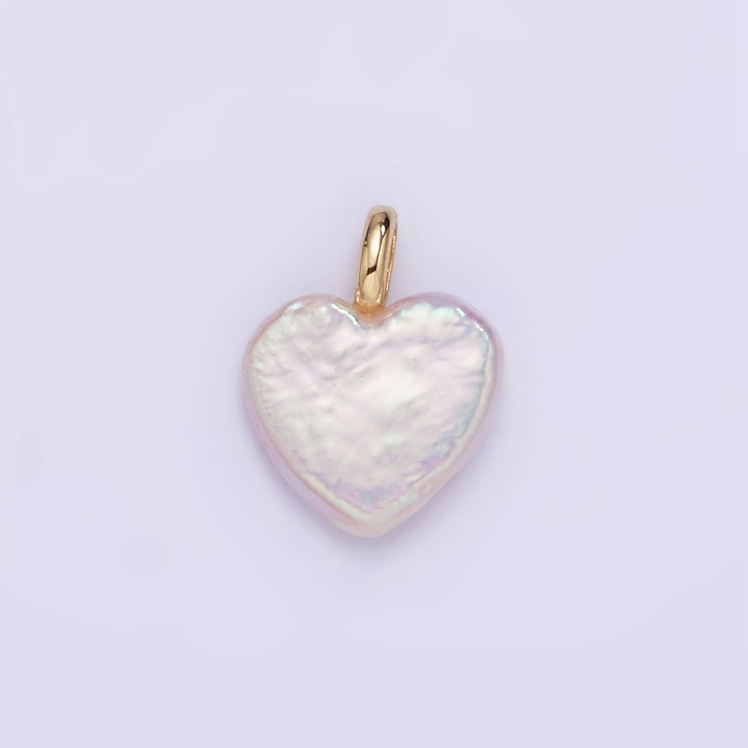 Dainty Heart Pearls Charm Gold White Baroque Freshwater Pearls For Necklace Bracelet Earring Wedding Jewelry Making Minimalist P1855