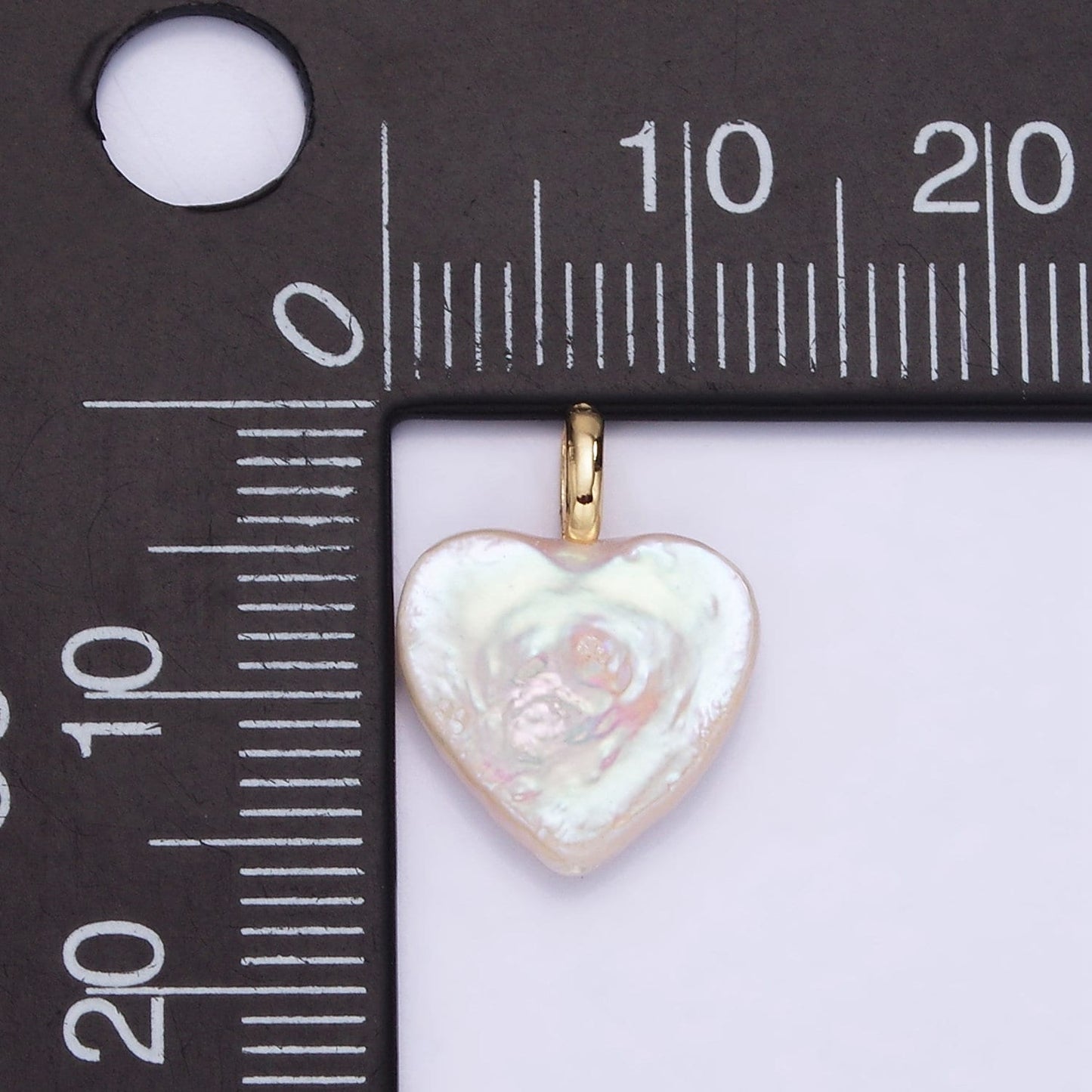 Dainty Heart Pearls Charm Gold White Baroque Freshwater Pearls For Necklace Bracelet Earring Wedding Jewelry Making Minimalist P1855