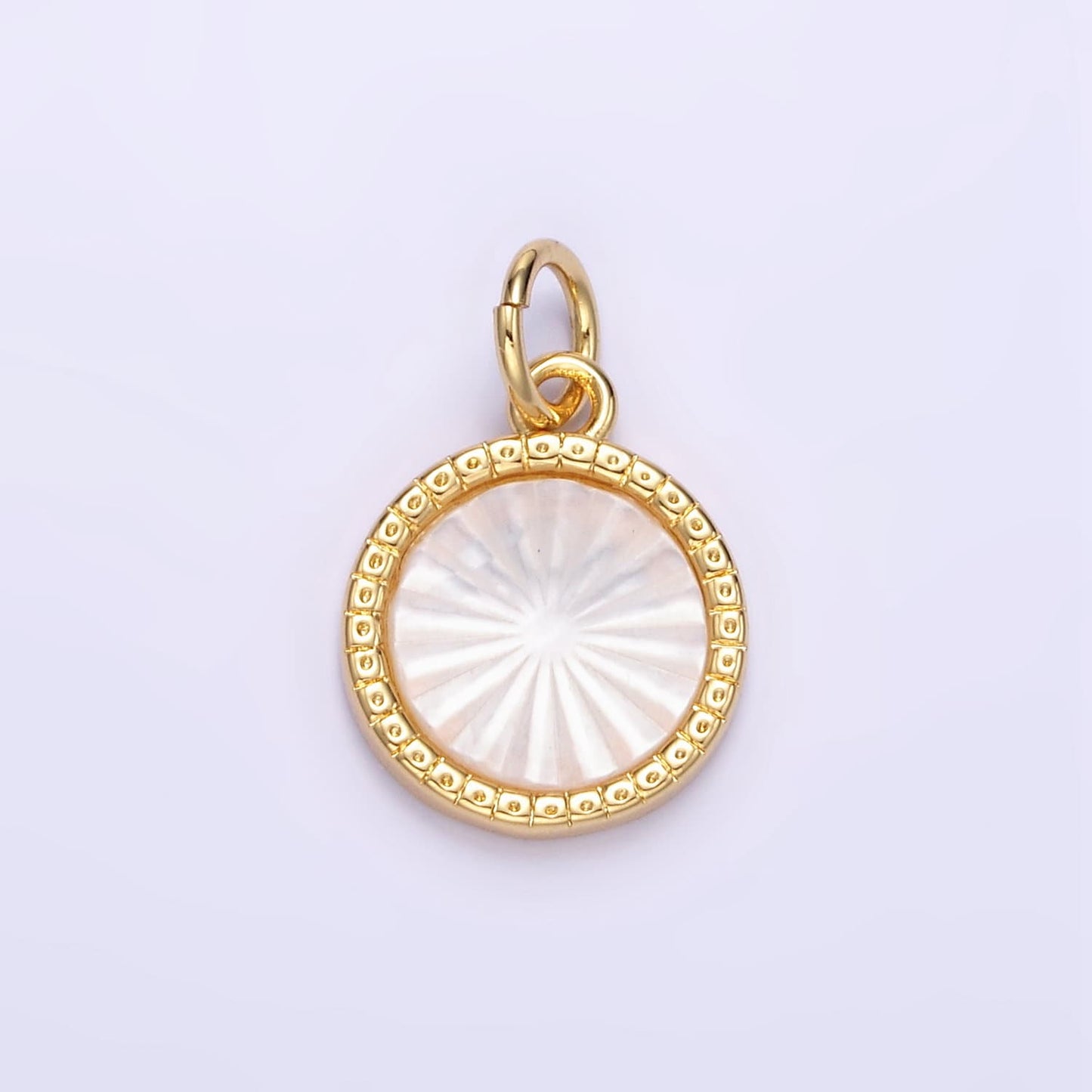 Gold Sun Charms 24K Gold Filled Sun Pendant Pearl Charm for Bracelet Necklace for DIY Jewelry Making Supply E354