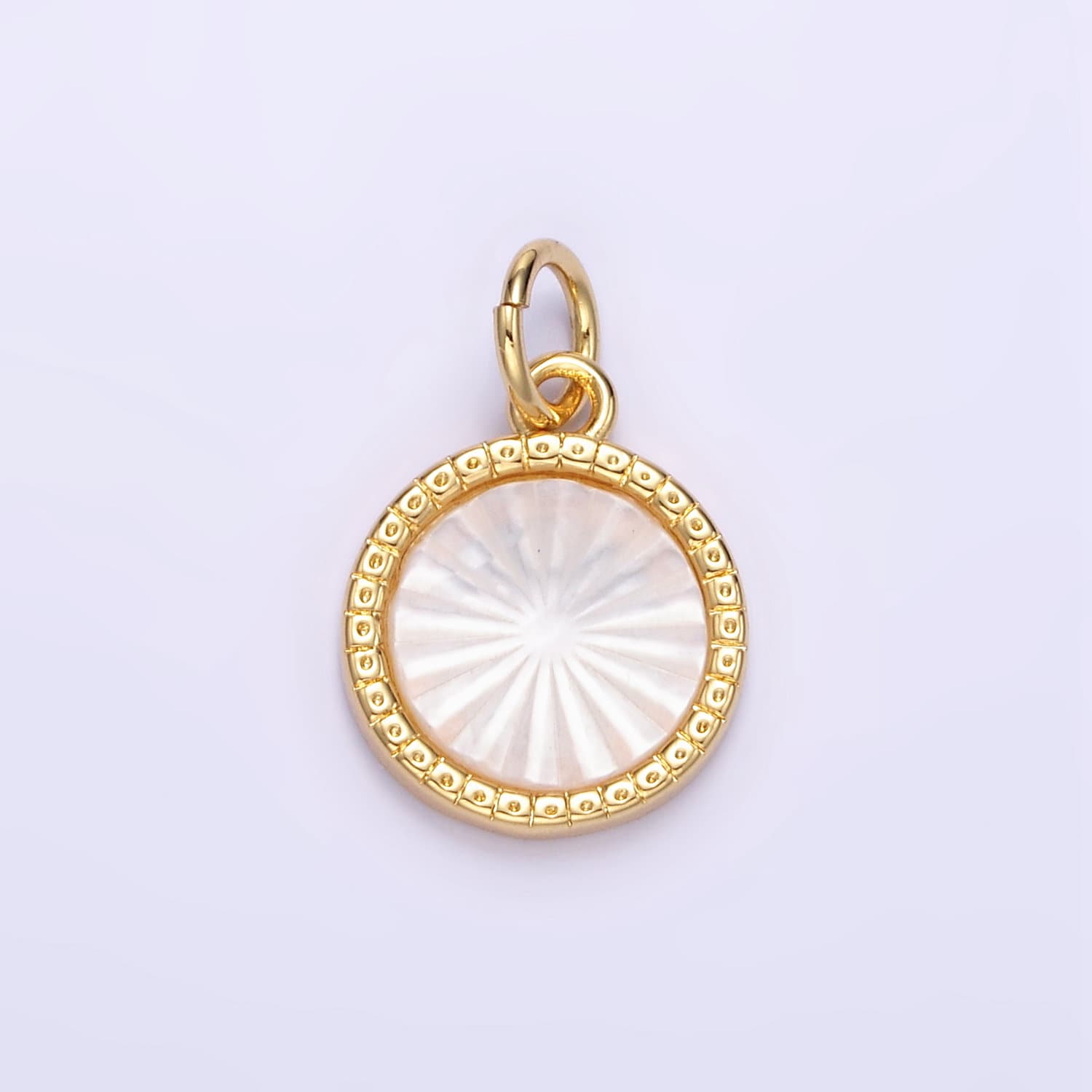 Gold Sun Charms 24K Gold Filled Sun Pendant Pearl Charm for Bracelet Necklace for DIY Jewelry Making Supply E354