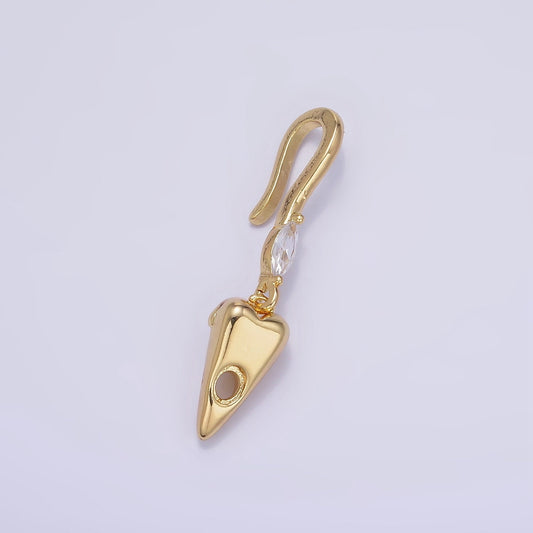 14K Gold Filled S-Hook Curved Closure Clasps Supply Findings | Z345