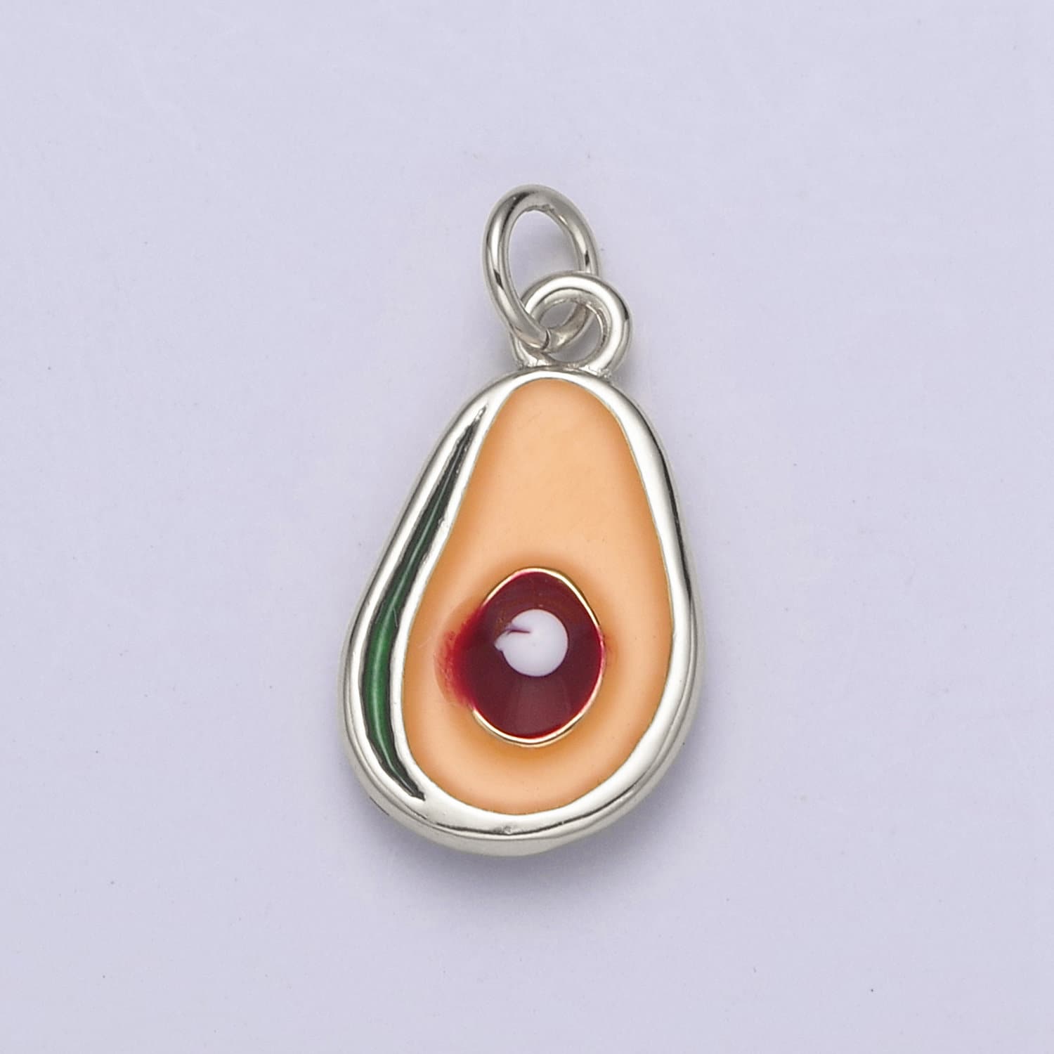 Dainty Avocado Charm Micro Alligator Pear Pendant | DIY Fashion Jewelry Add on Necklace Bracelet Earring | N-754