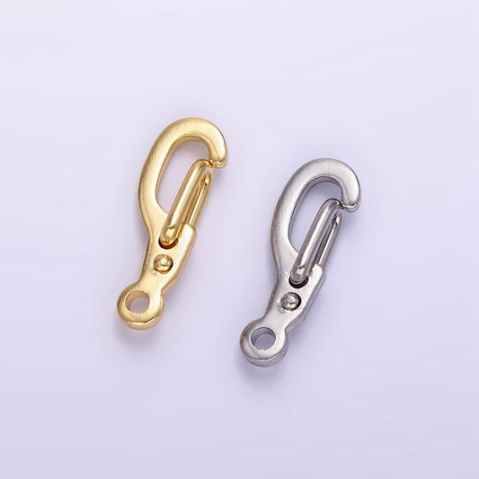 Gold Trigger Clasp Mini Silver Lobster Clasp 14mm Snap Hook Keychain Clip Z801