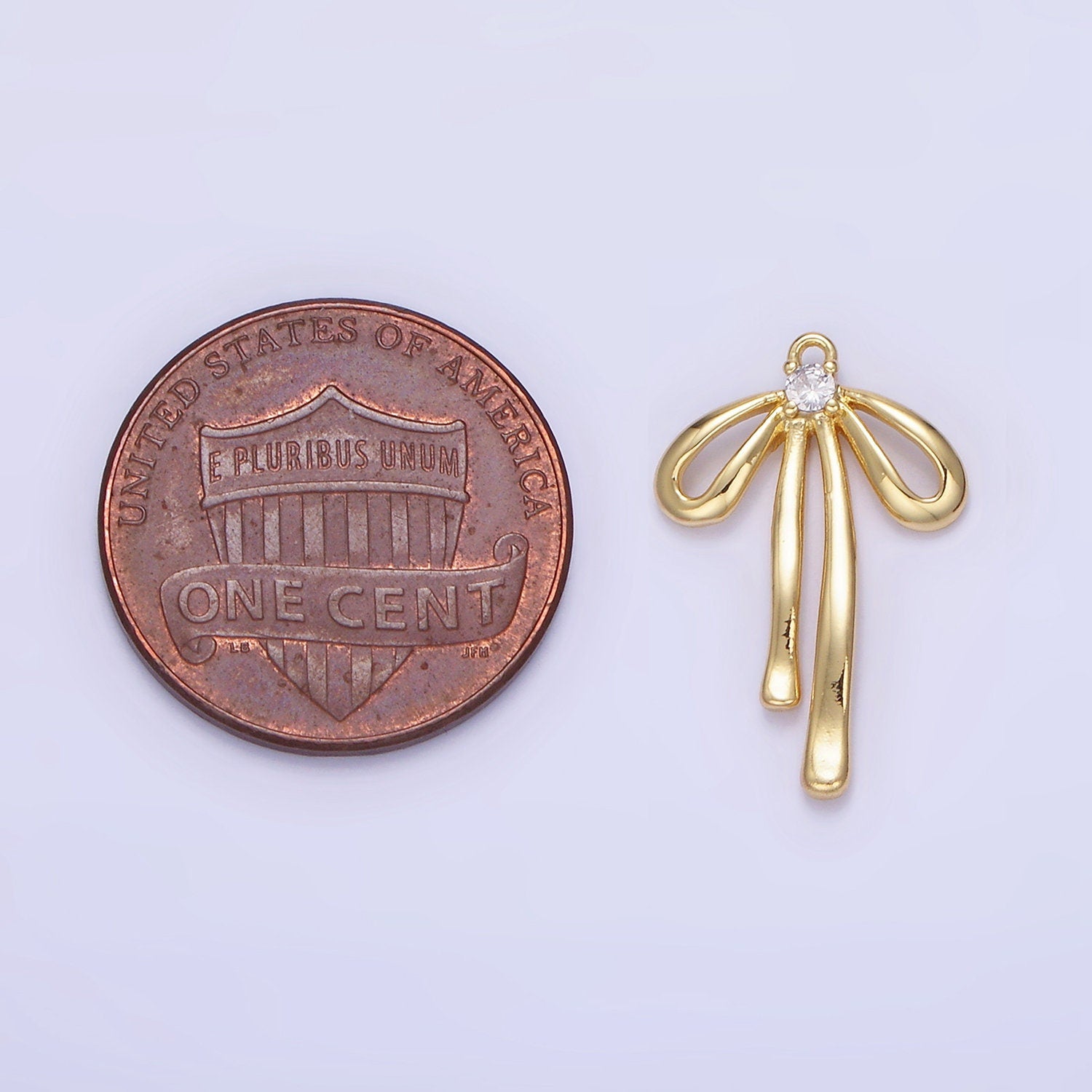 Mini Gold Bow Charms Dainty Coquette Bows Pendants for Bracelet Charm Necklace Charm Supply D-459