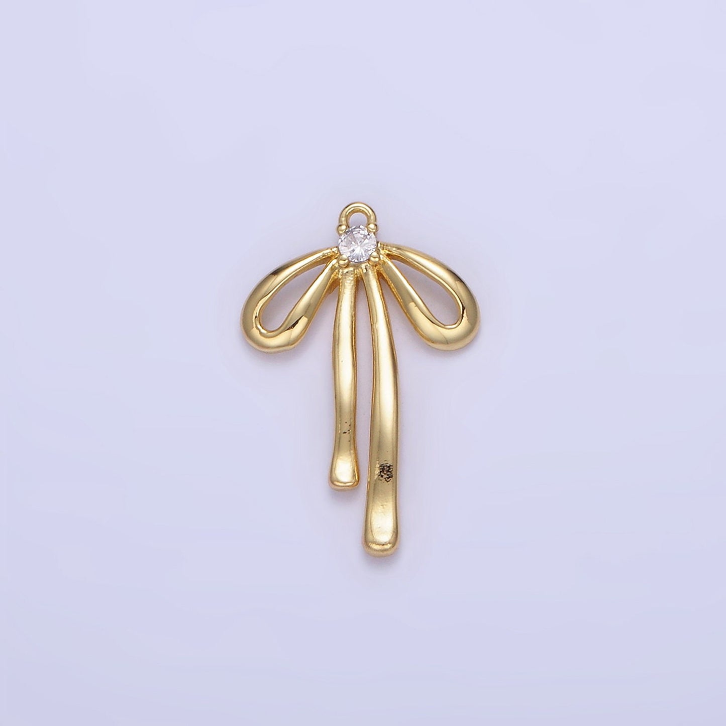 Mini Gold Bow Charms Dainty Coquette Bows Pendants for Bracelet Charm Necklace Charm Supply D-459