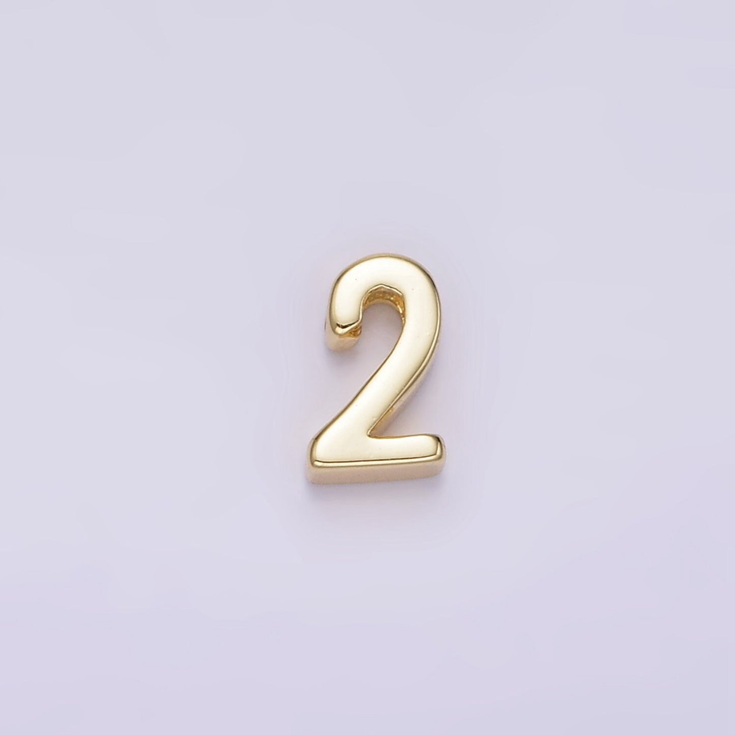 Tiny Number Bead "1" and "2" For jewelry Making | AG-830