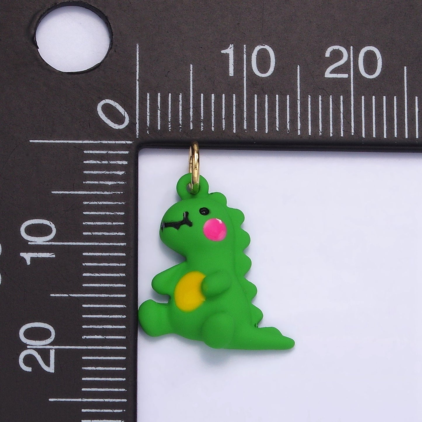 3D Cute Mini Green Tiny Dinosaur Charm Mini Dinosaur Pendants Matte T-rex Charm for Bracelet Earring Necklace Charm Supply Godzilla | AG-382