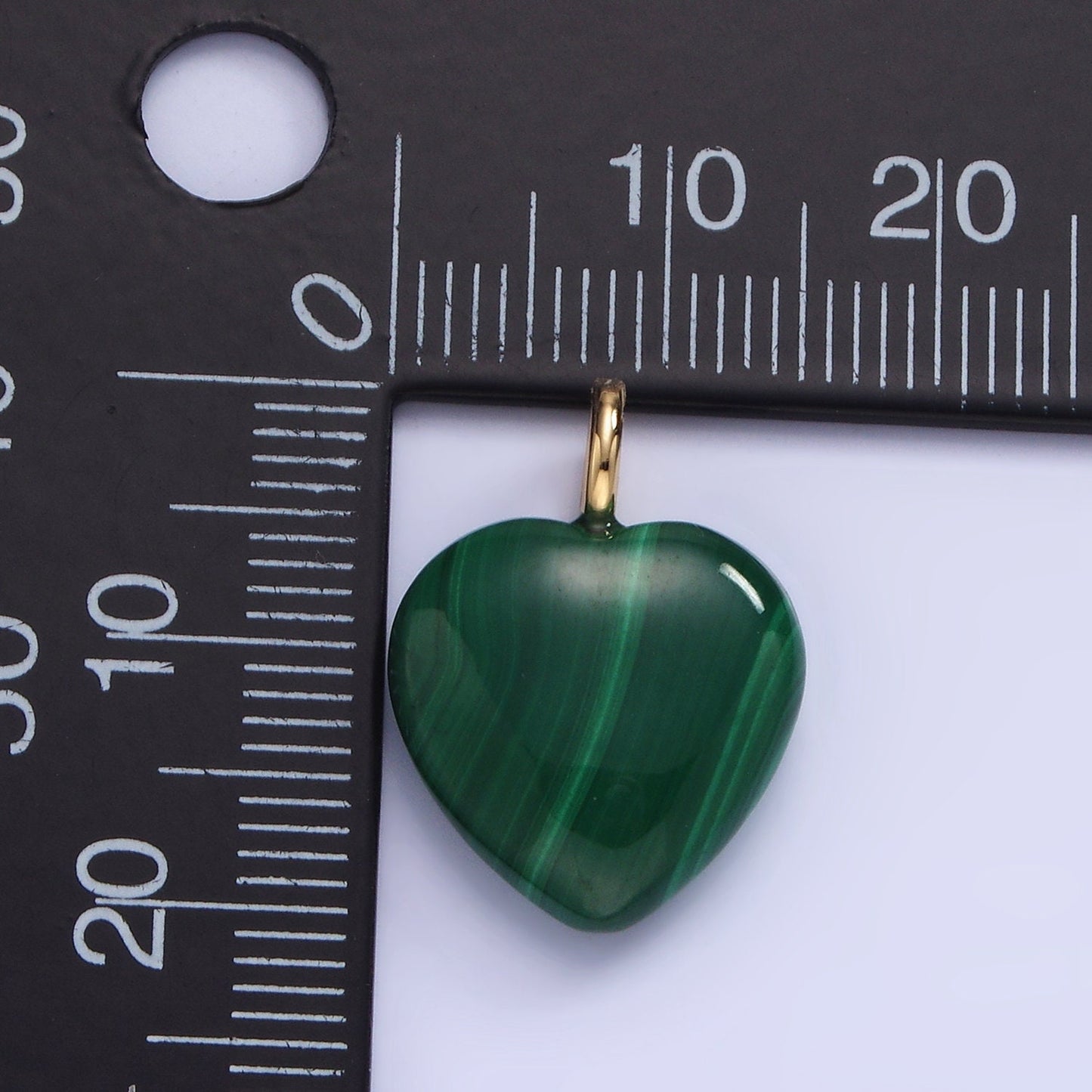 Green Malachite Heart Pendant Love Shape Malachite Stone Pendant, Green Stone E352