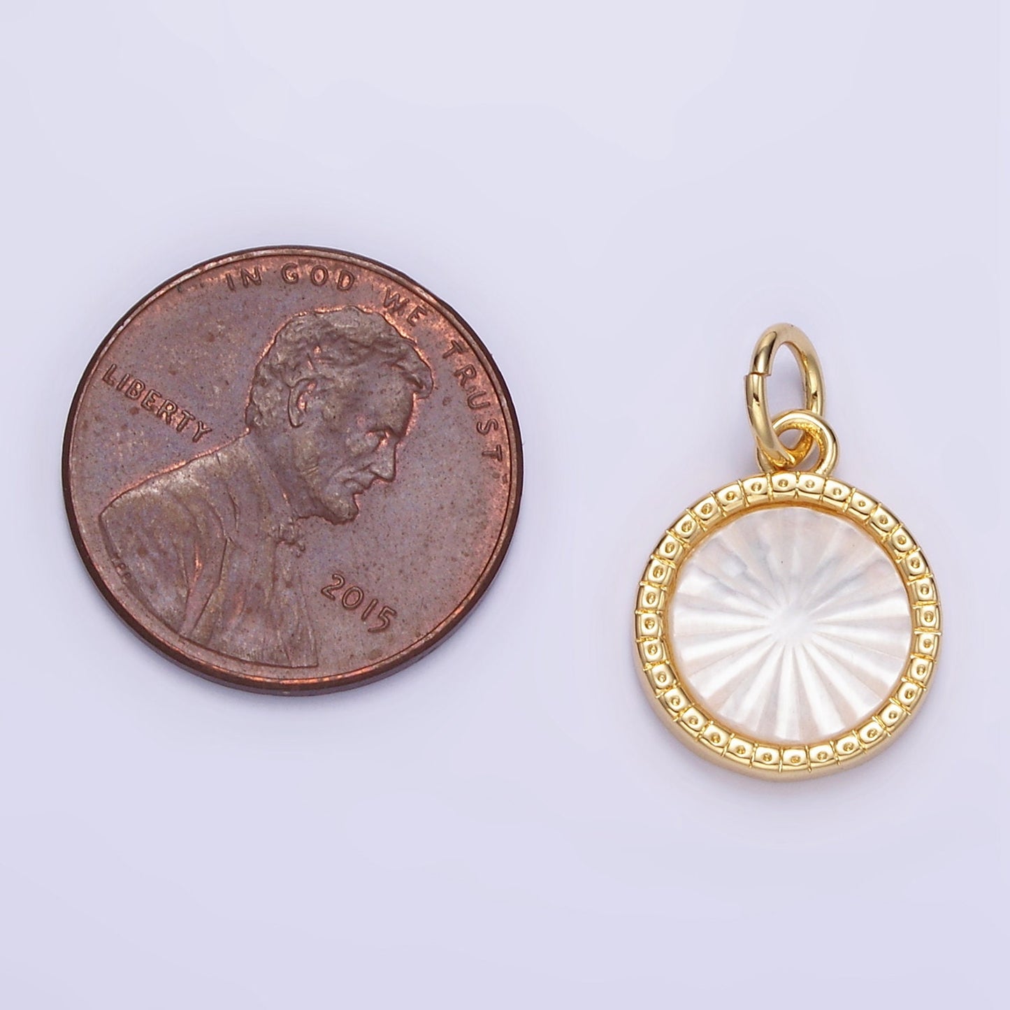 Gold Sun Charms 24K Gold Filled Sun Pendant Pearl Charm for Bracelet Necklace for DIY Jewelry Making Supply E354