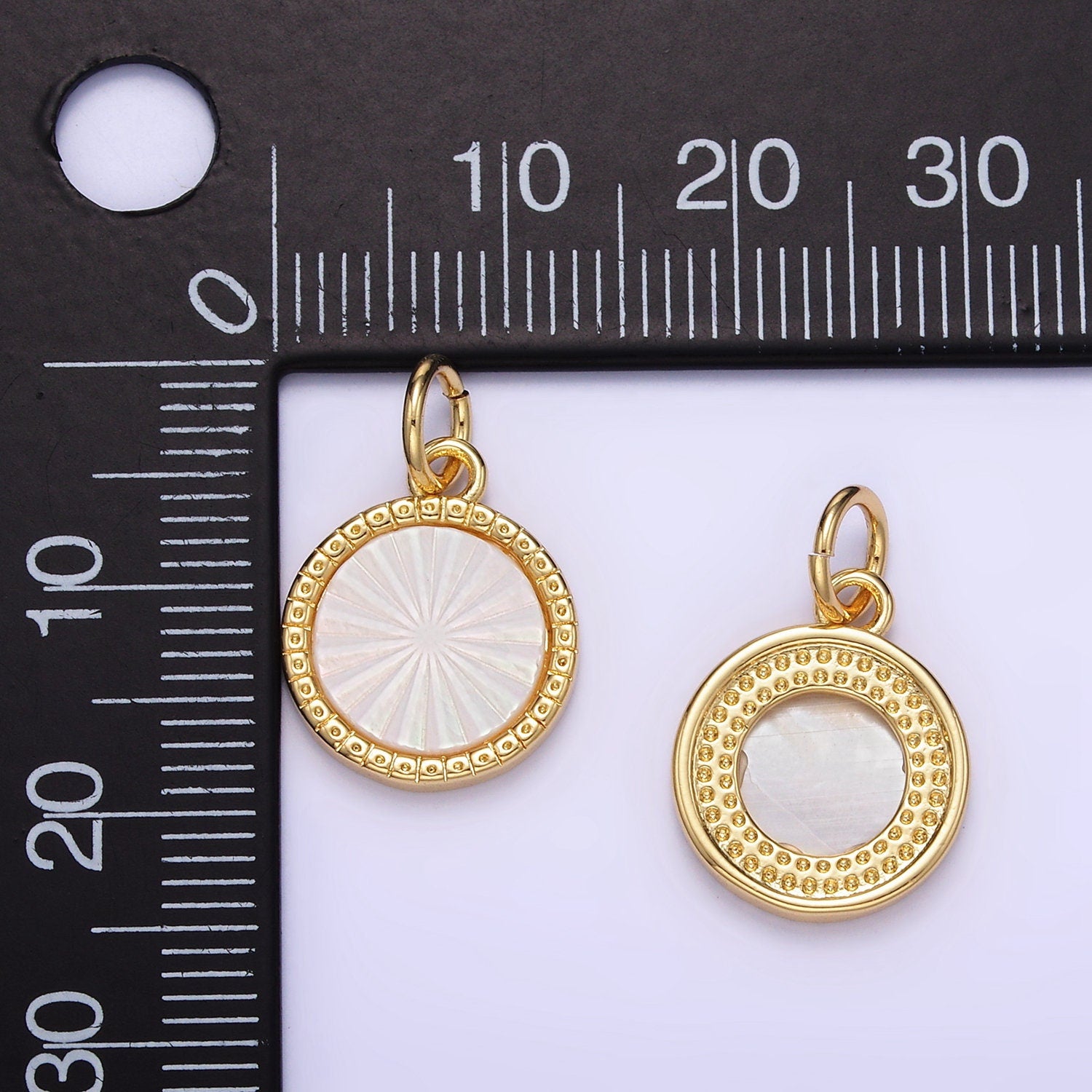 Gold Sun Charms 24K Gold Filled Sun Pendant Pearl Charm for Bracelet Necklace for DIY Jewelry Making Supply E354