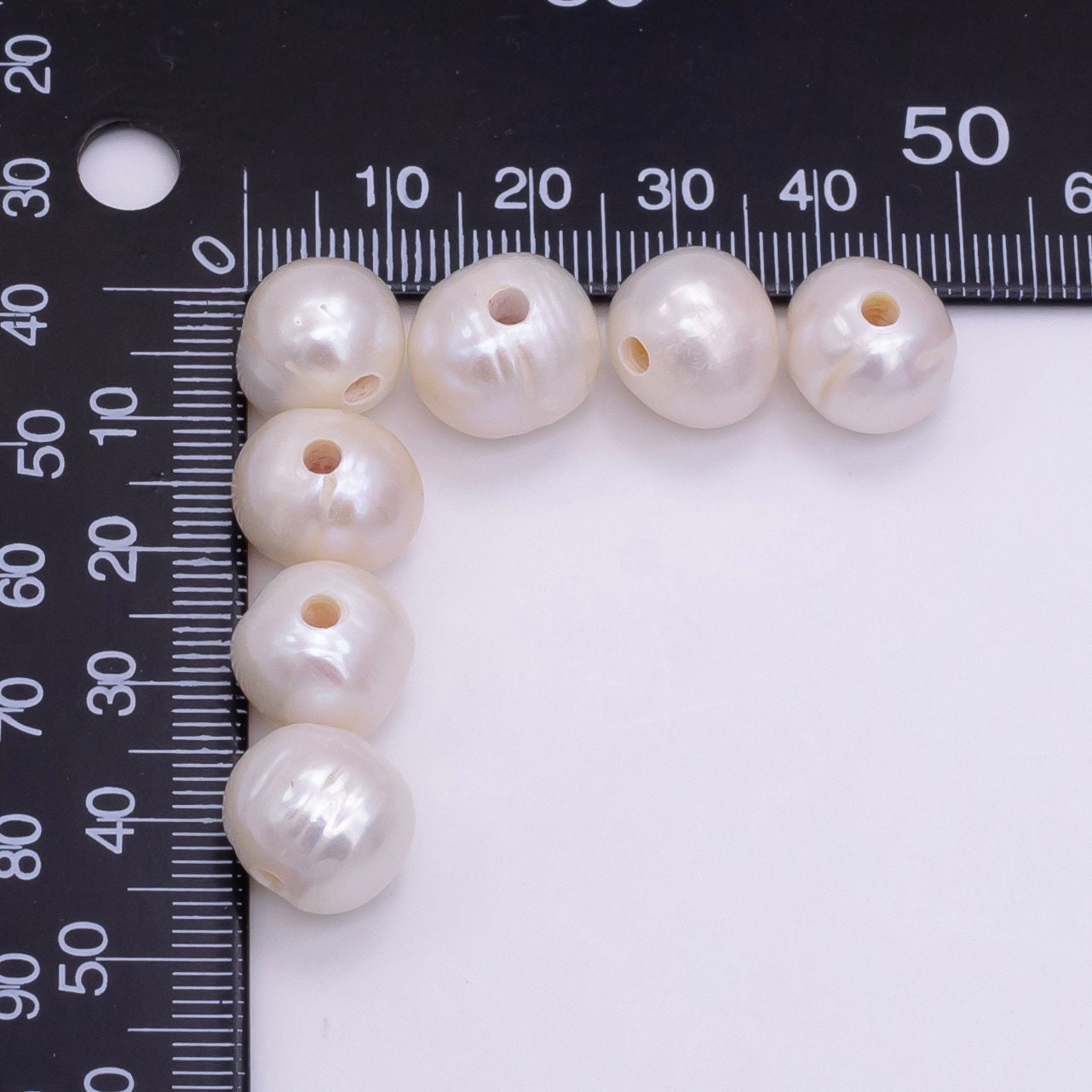 1x Potato Nugget Pearl A Quality Round Freshwater Pearl with 2.5mm Hole for Earring Bracelet Necklace Component Jewelry Making P1759