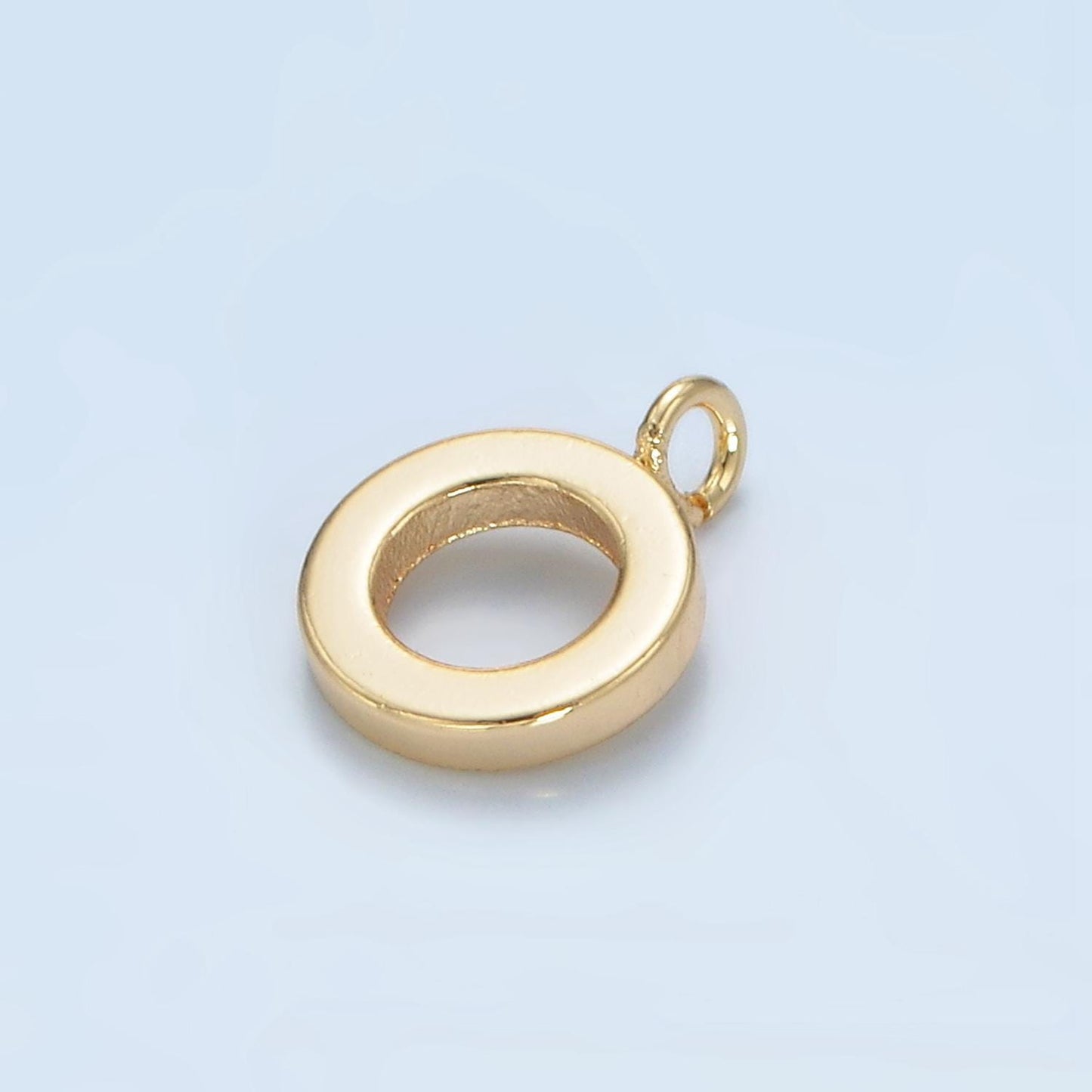 Gold Silver Bail Charm Holder Spacer with Loop Round Bead Spacer with Open Link for Cord Slider Bails Spacer Ring Z856