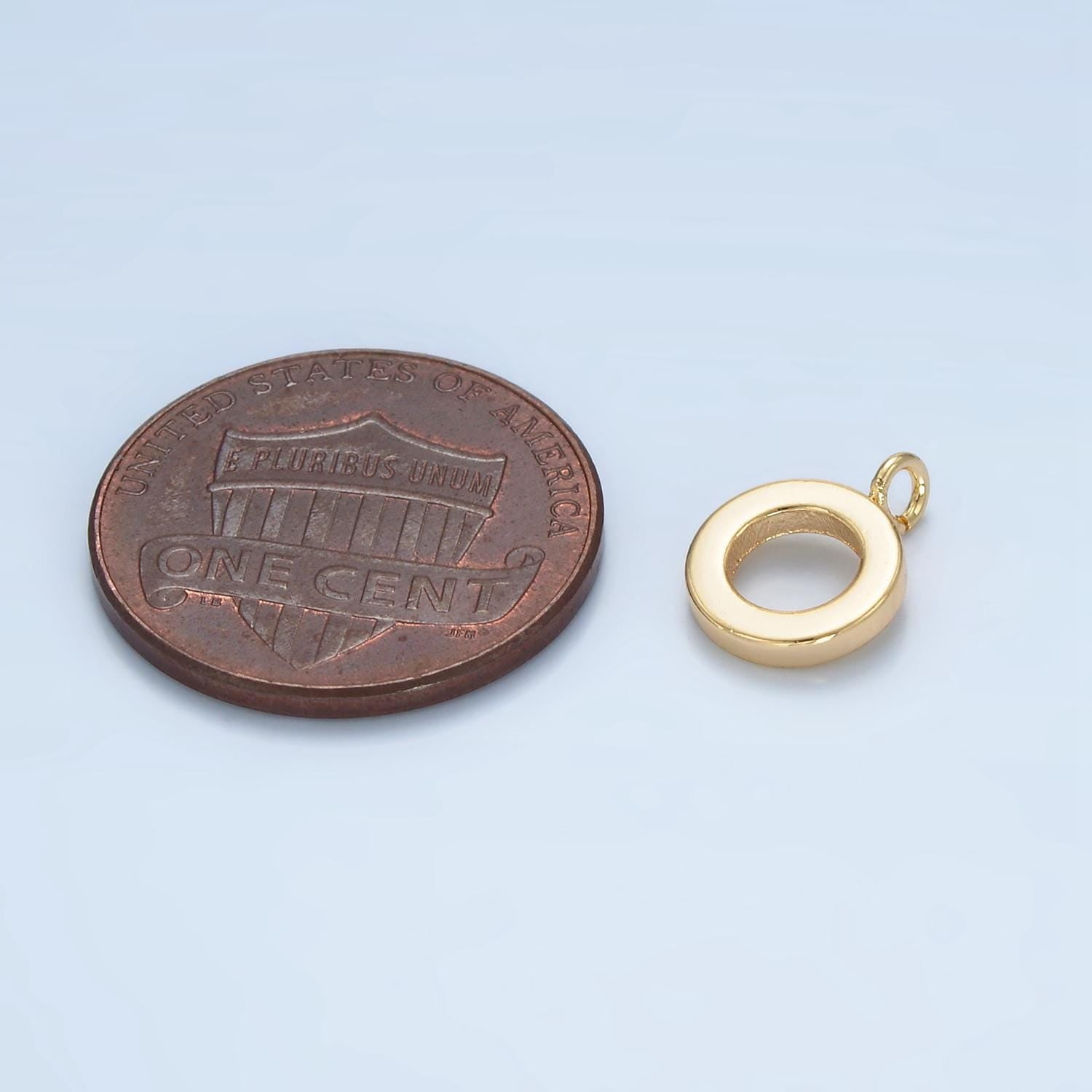 Gold Silver Bail Charm Holder Spacer with Loop Round Bead Spacer with Open Link for Cord Slider Bails Spacer Ring Z856
