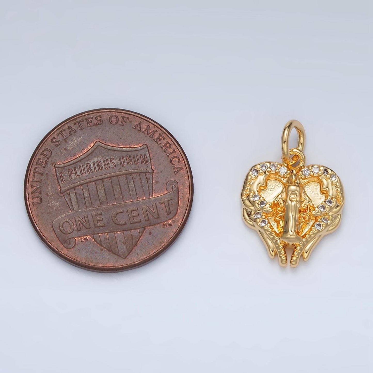 Mini 24K Gold Filled Virgin Mary Charm Miraculous Lady Pendant Religious Heart Charm For DIY Jewelry Making M854