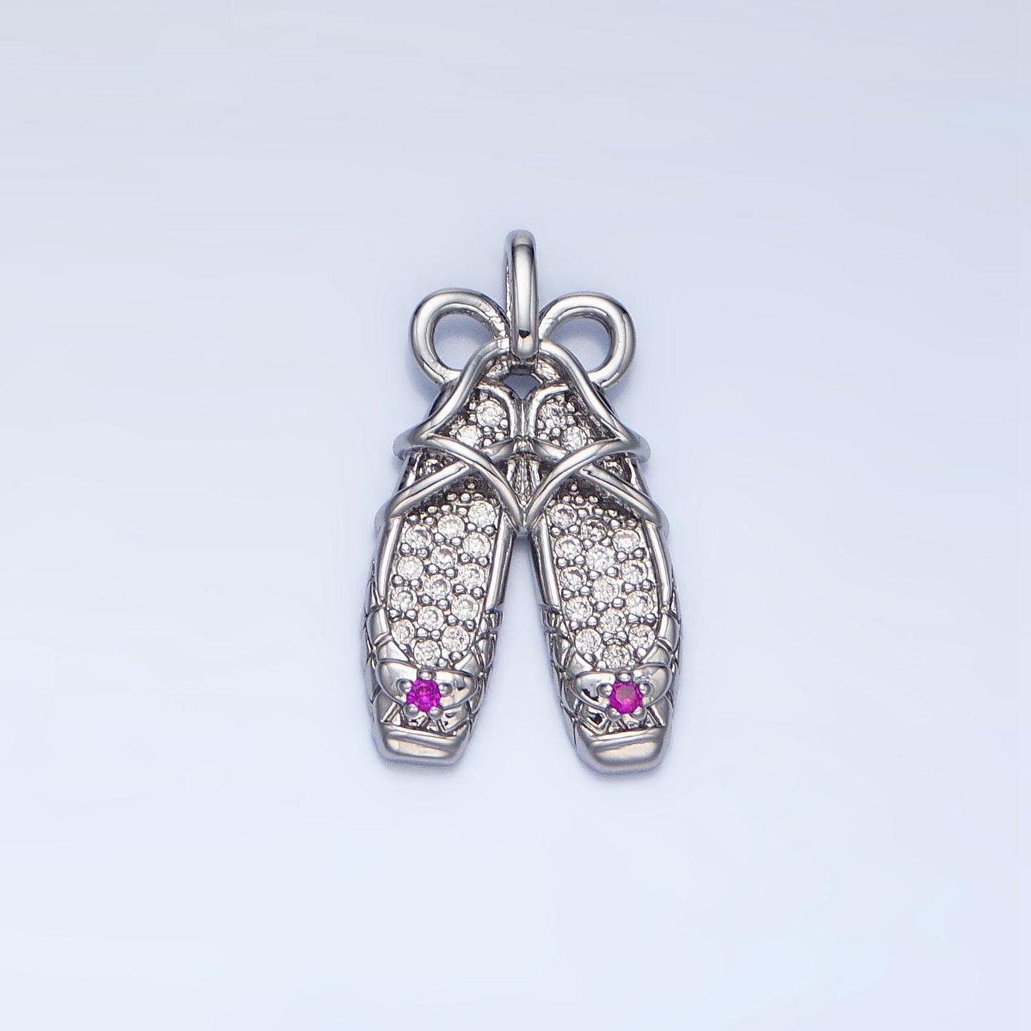 Dainty Ballerina Shoes Dangle Charm Minimalist Jewelry Making Gift for Ballet Girls Pendant AA119