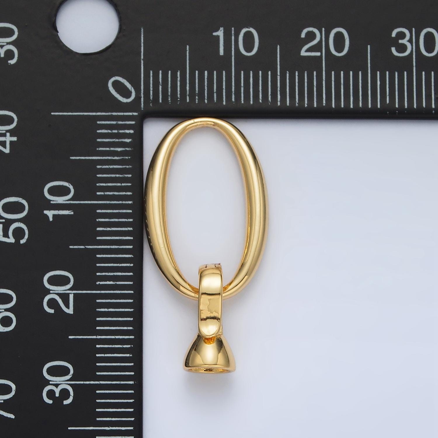 24K Gold Filled Oval Snap Latch For Jewelry Closure Finding | Z-862