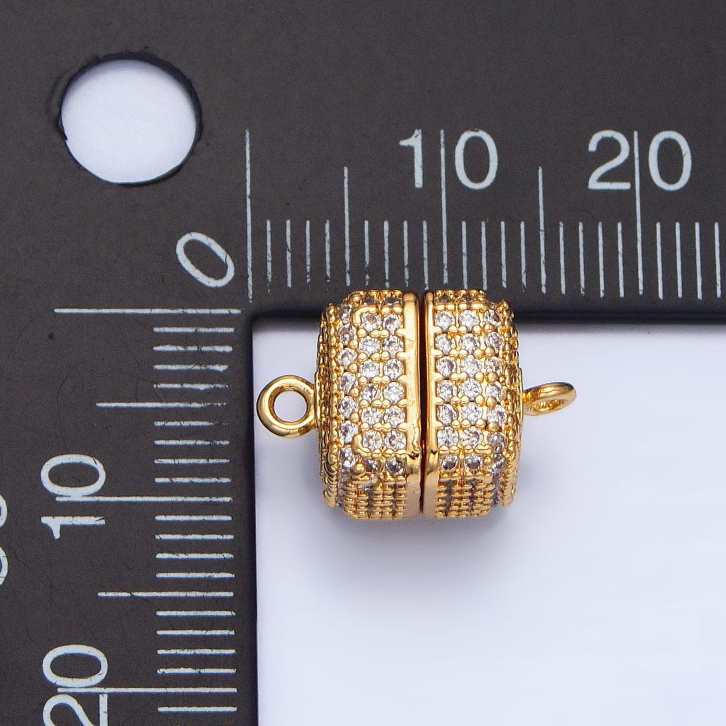 Gold Cube Magnetic Jewelry Clasp Gold Micro Pave Clasp Dainty Square Style Clasp for Jewelry Making Findings Z895