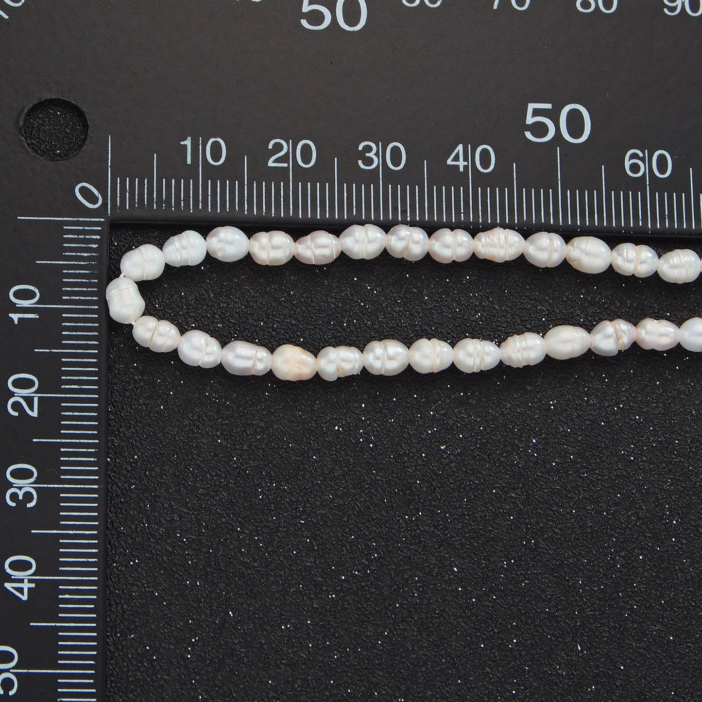 Handmade 3.9mm Natural Freshwater Pearl Choker Necklace 14.5 inch + 2 inch extender WA-2633