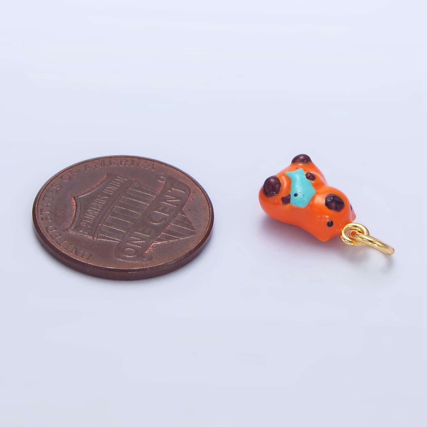 Cute Capybara Charms Glass Animal Pendant DIY Jewelry Making Supply for Bracelet Necklace Earring Key Chain Tumbler Charm X577