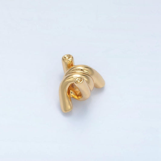 Geometric Twist Knot 24K Gold Filled Bead | B-906