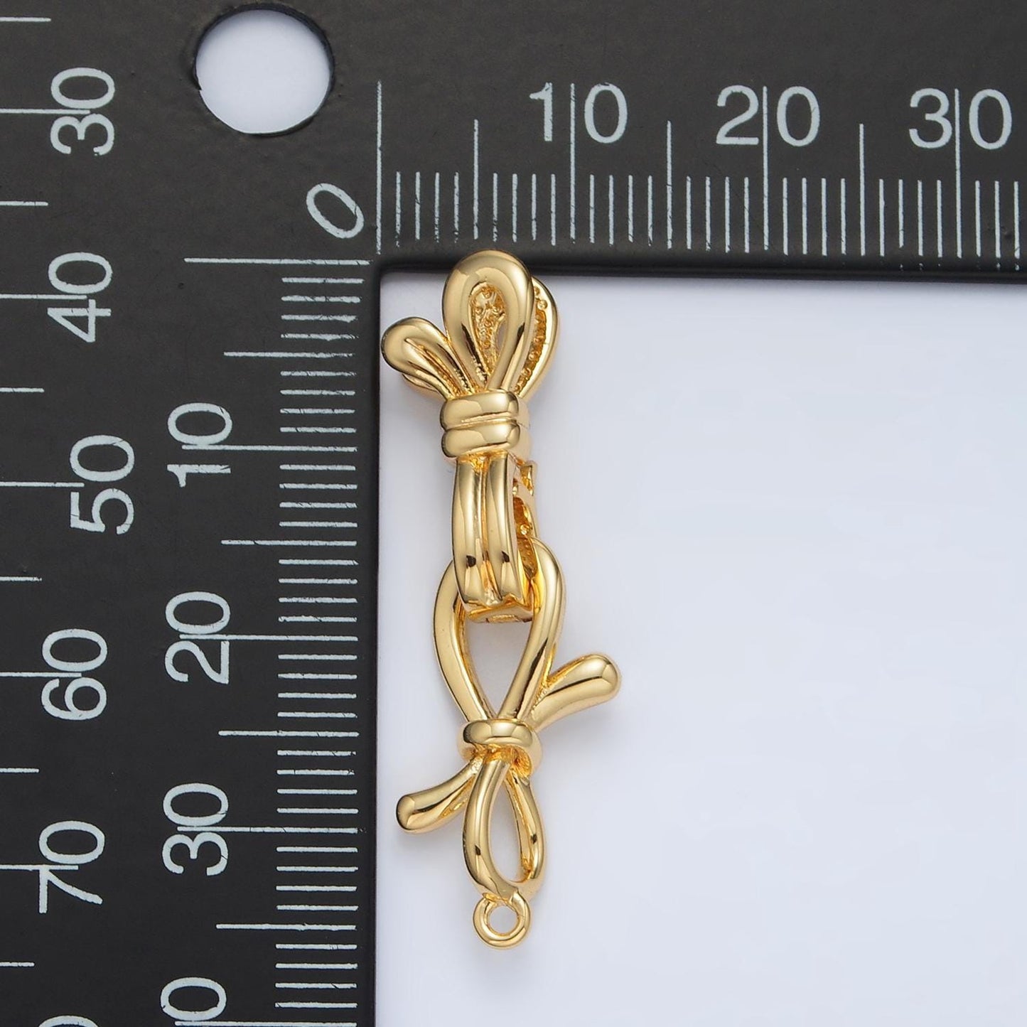 24K Gold Filled End clasp Enhancer for Bracelet Component Z861